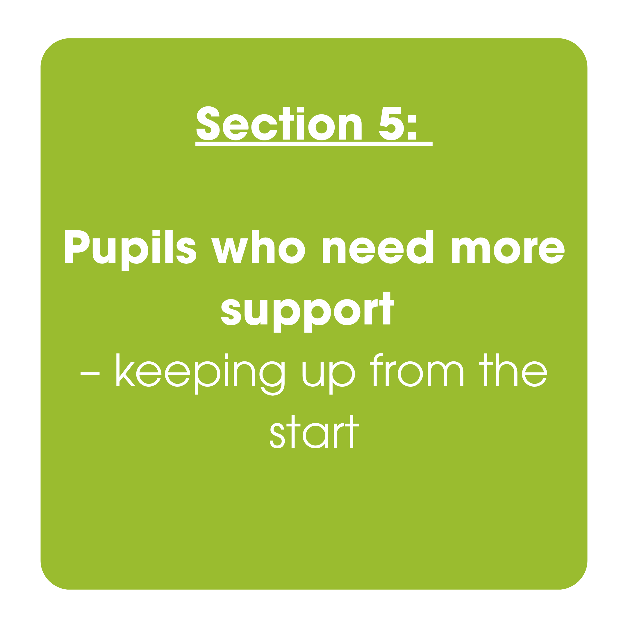 DfE writing guidance on keeping all learners on track with focused support for handwriting, spelling, grammar and composition.