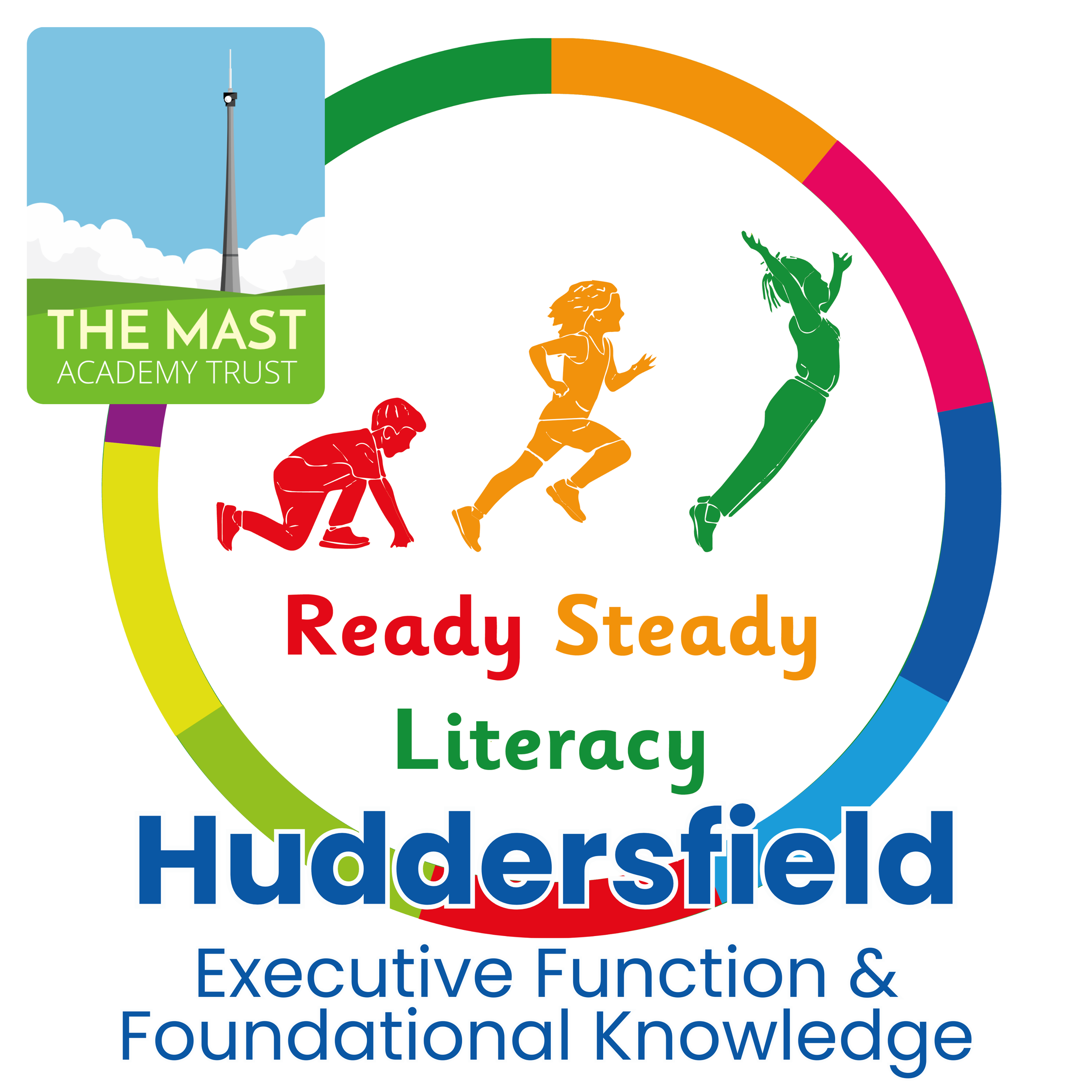 Ready Steady Literacy Huddersfield in-person CPD event at Scissett Middle School, focused on strengthening executive function and securing foundational literacy knowledge in reading, writing and spelling for primary schools and trusts.
