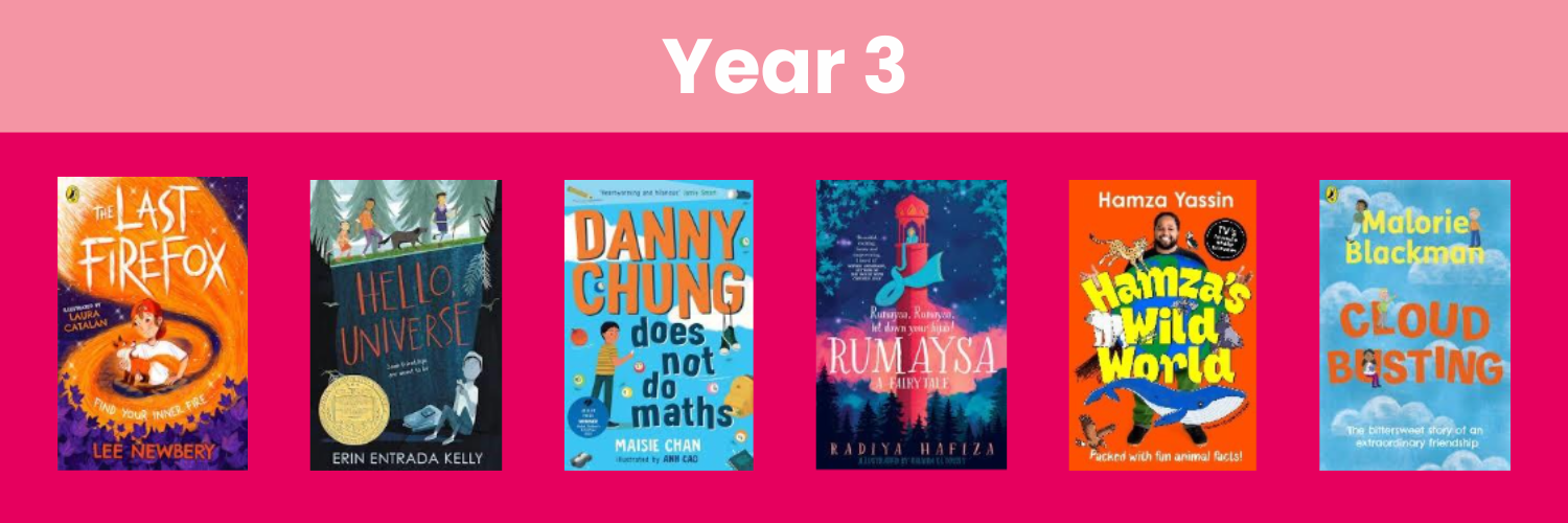 Year 3 reading books by diverse authors supporting inclusive literacy teaching.