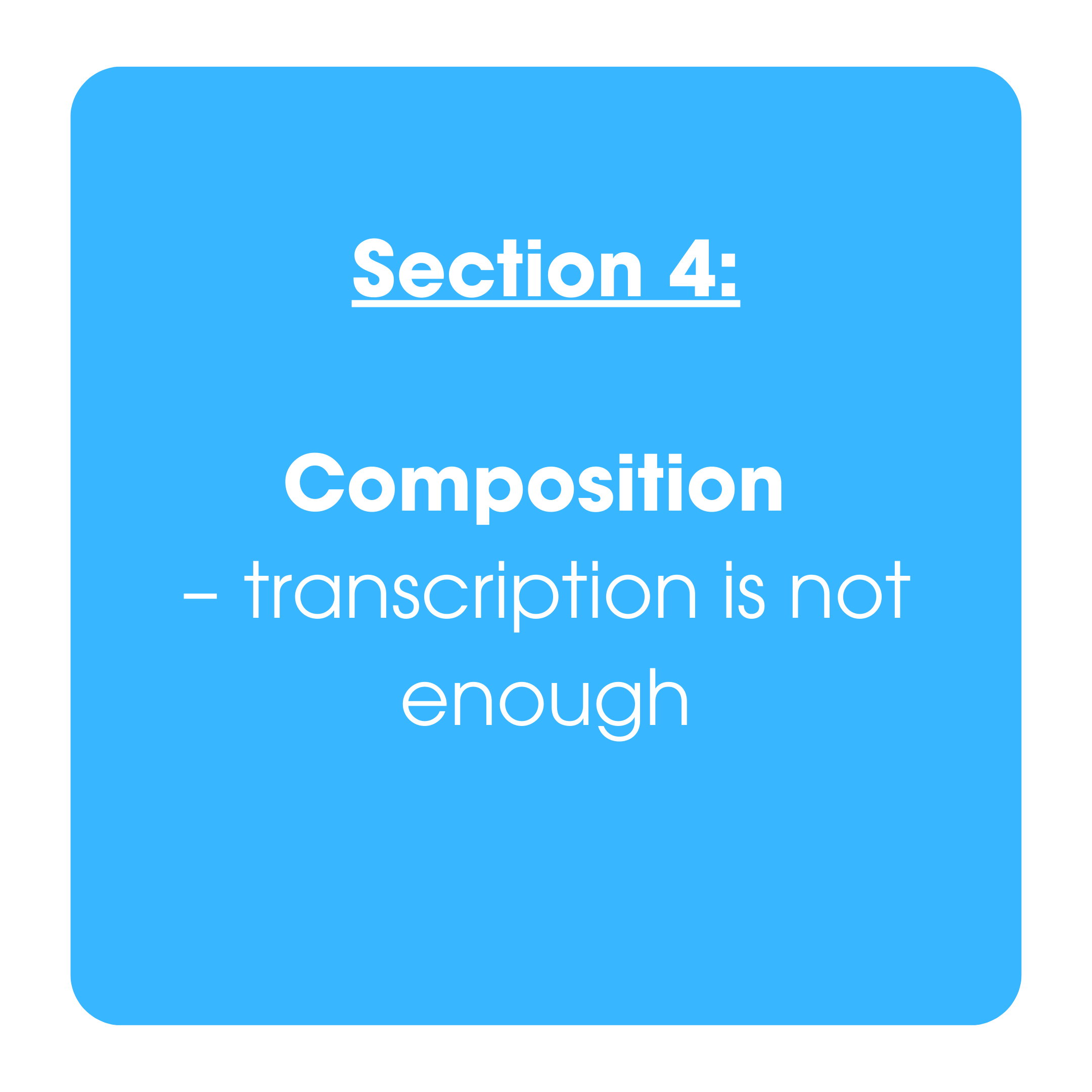 Header image introducing composition as a key aspect of writing, including sentence-level work, vocabulary development, drafting, revising and purposeful writing.