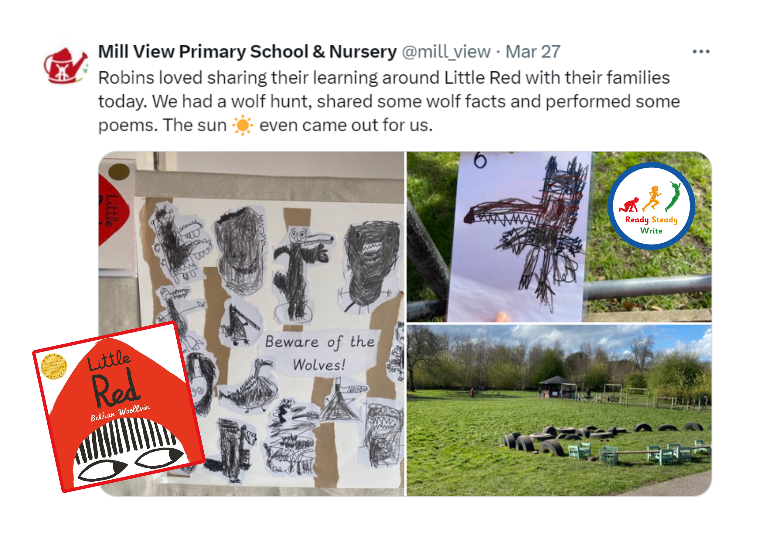 Screenshot showing pupil voice and reflection on the writing journey from Immerse to final outcome