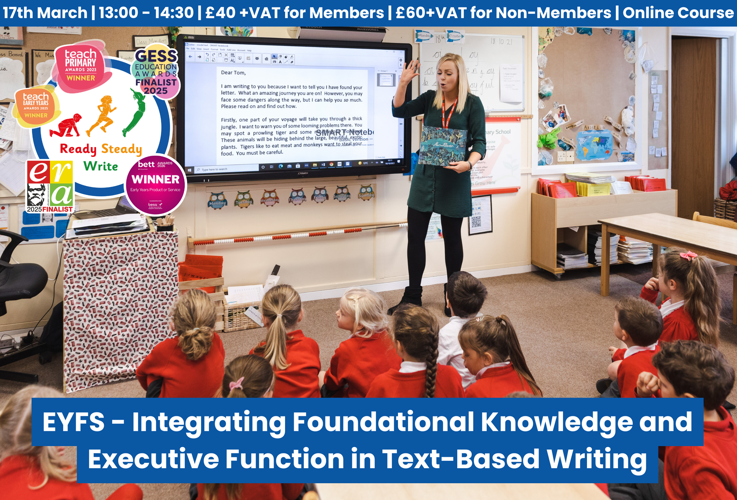Year 1 CPD session exploring how Ready Steady Write scaffolds children from shared understanding to independent writing with purposeful practice.