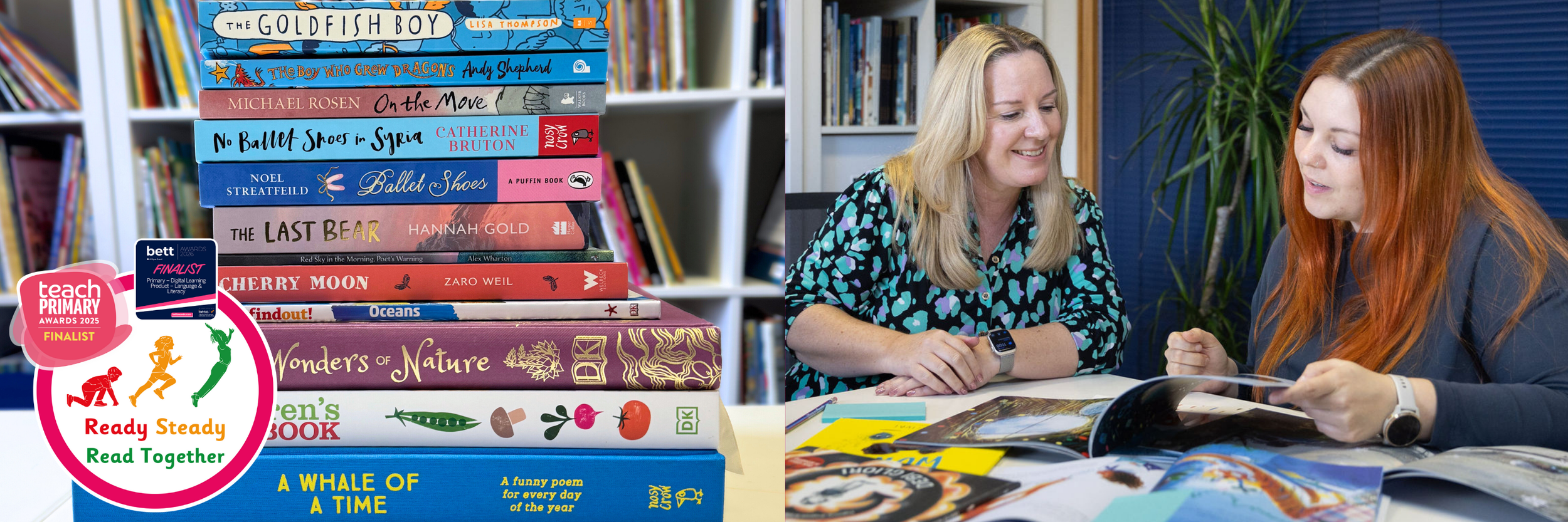 Ready Steady Read Together primary reading scheme supporting writing outcomes