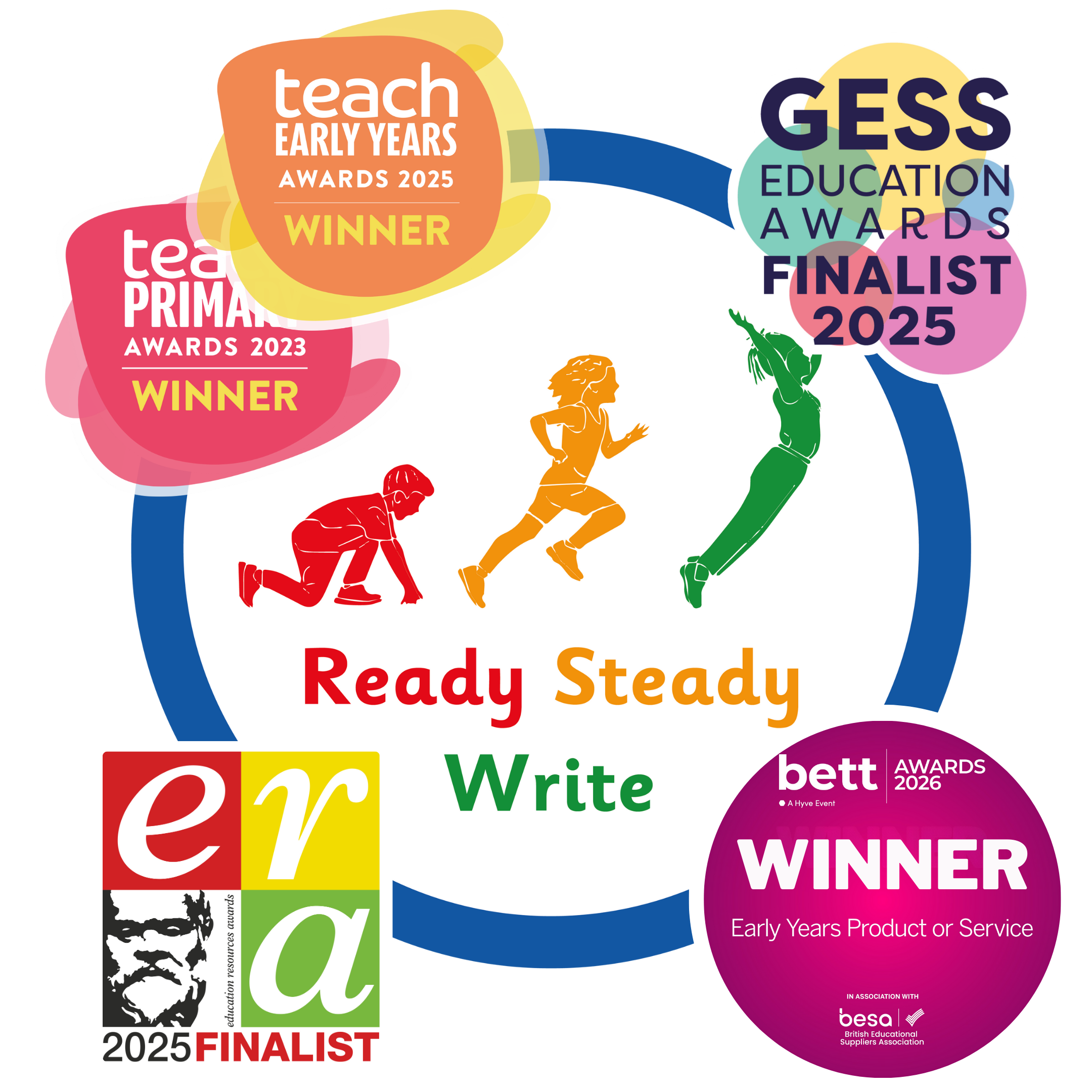 Ready Steady Write writing programme, BETT Award 2026 winner and Teach Primary Early Years award recipient