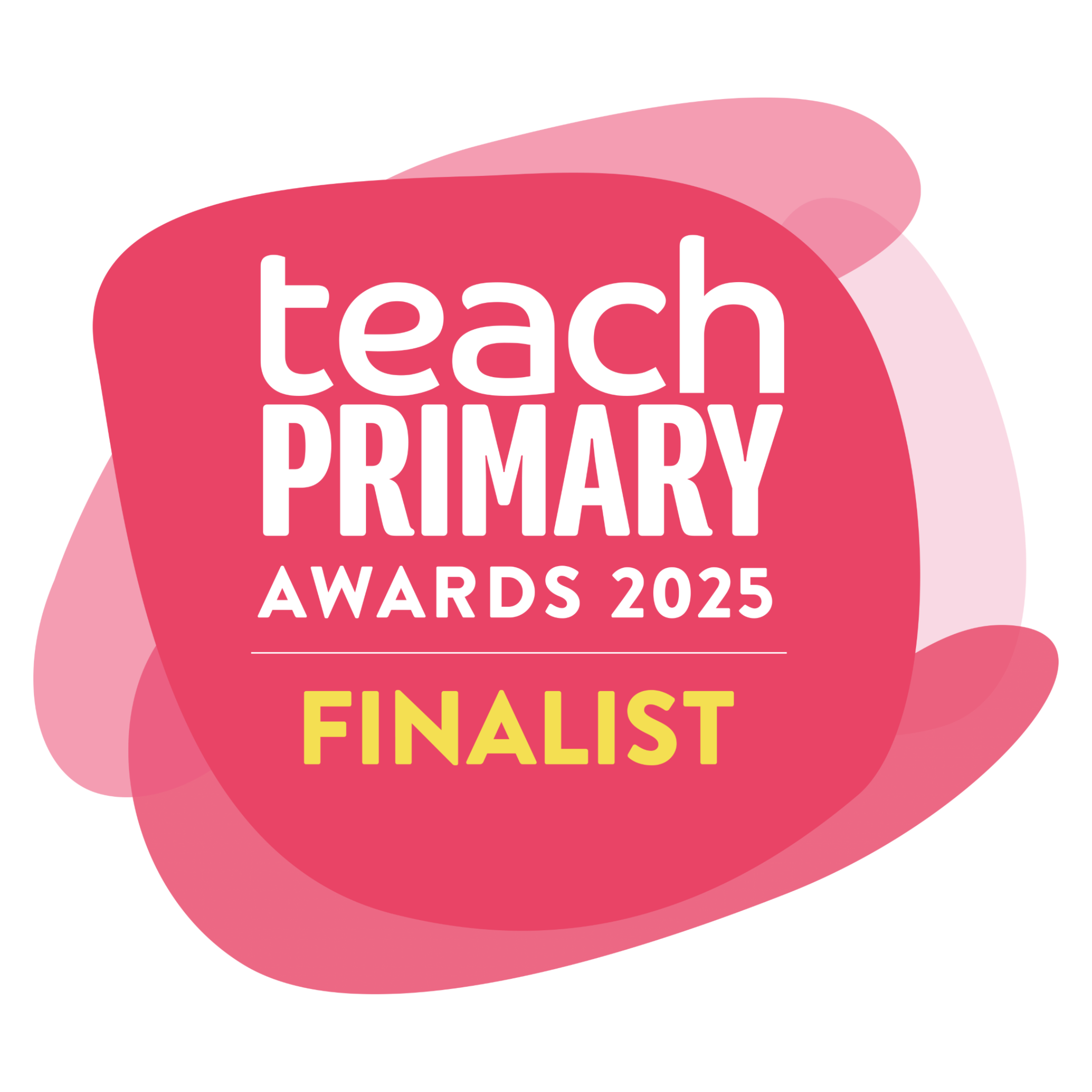 Teach Awards badge celebrating innovative reading and writing resources for schools