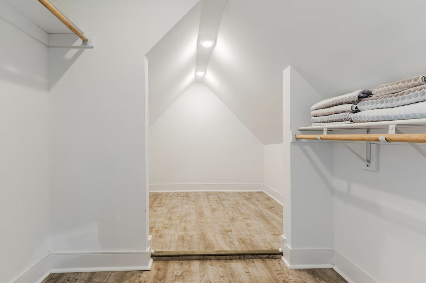 Huge walk-in closet with room to fully unpack and settle in.
