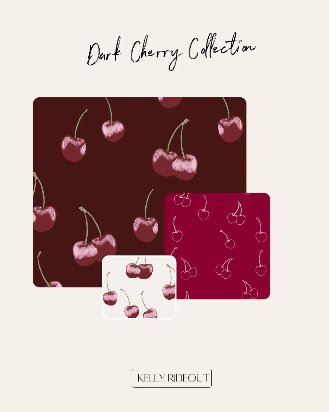 Dark Cherry is proving to be a popular choice for wallpapers on my Spoonflower Shop this year! For wallpapers and for fabric, the Deep Cherry and Cherry Red are great for cosy autumn home decorating. I am so delighted with every order and as I hand d