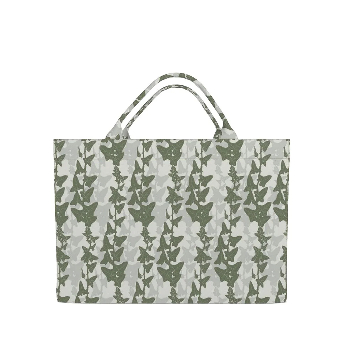 The "Everything" Ivy Green Denim Weekend Bag | Hand-Drawn Design