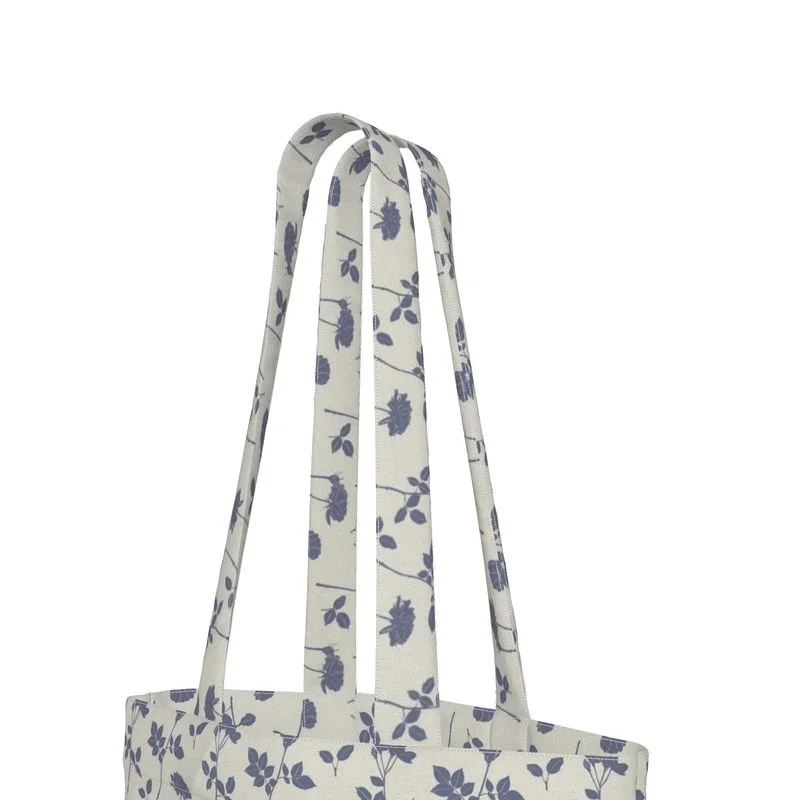 Rose Stencil Blue and white tote bag.jpeg