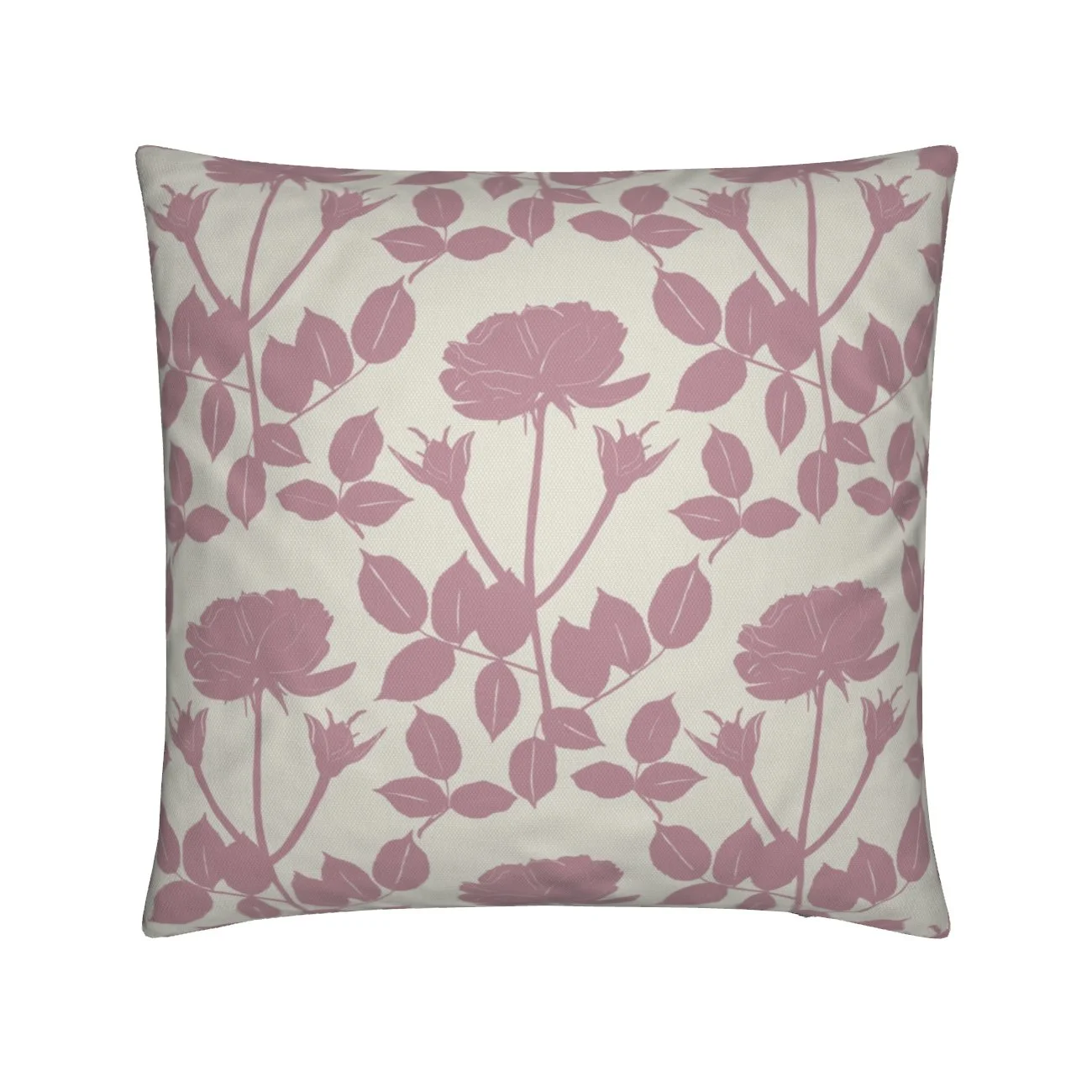 Pink Rose Luxury Throw Cushion | Sustainable | Made in London