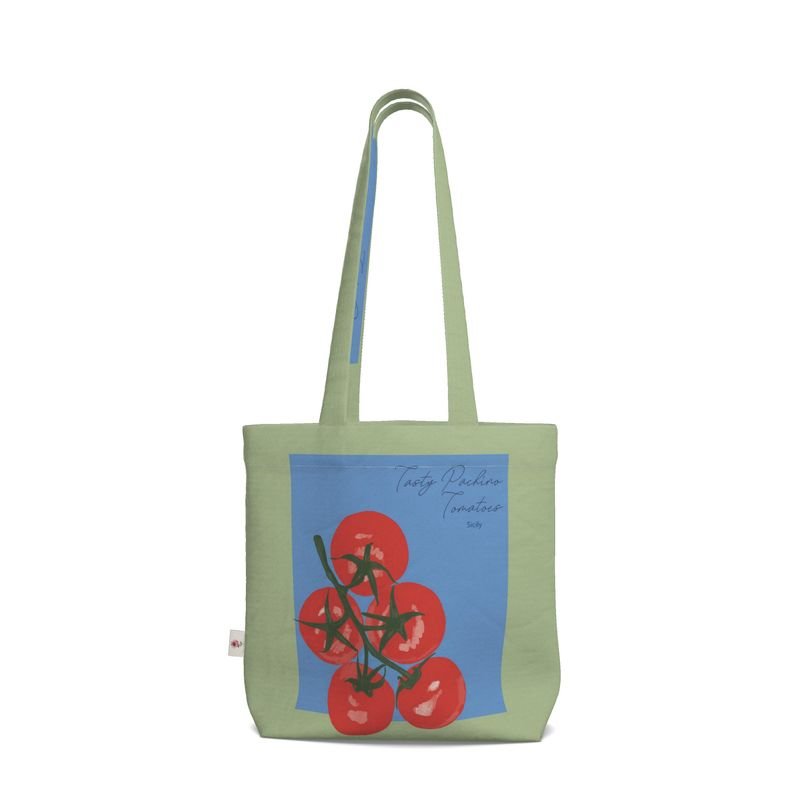 Tomato Market Print Tote Bag | Stylish Everyday Bag