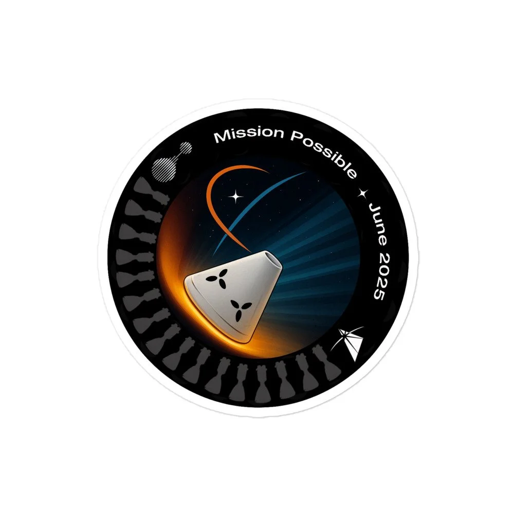 Mission Computer Sticker Mission Possible Re-Entry Mission Sticker — Benchmark Space Systems ...