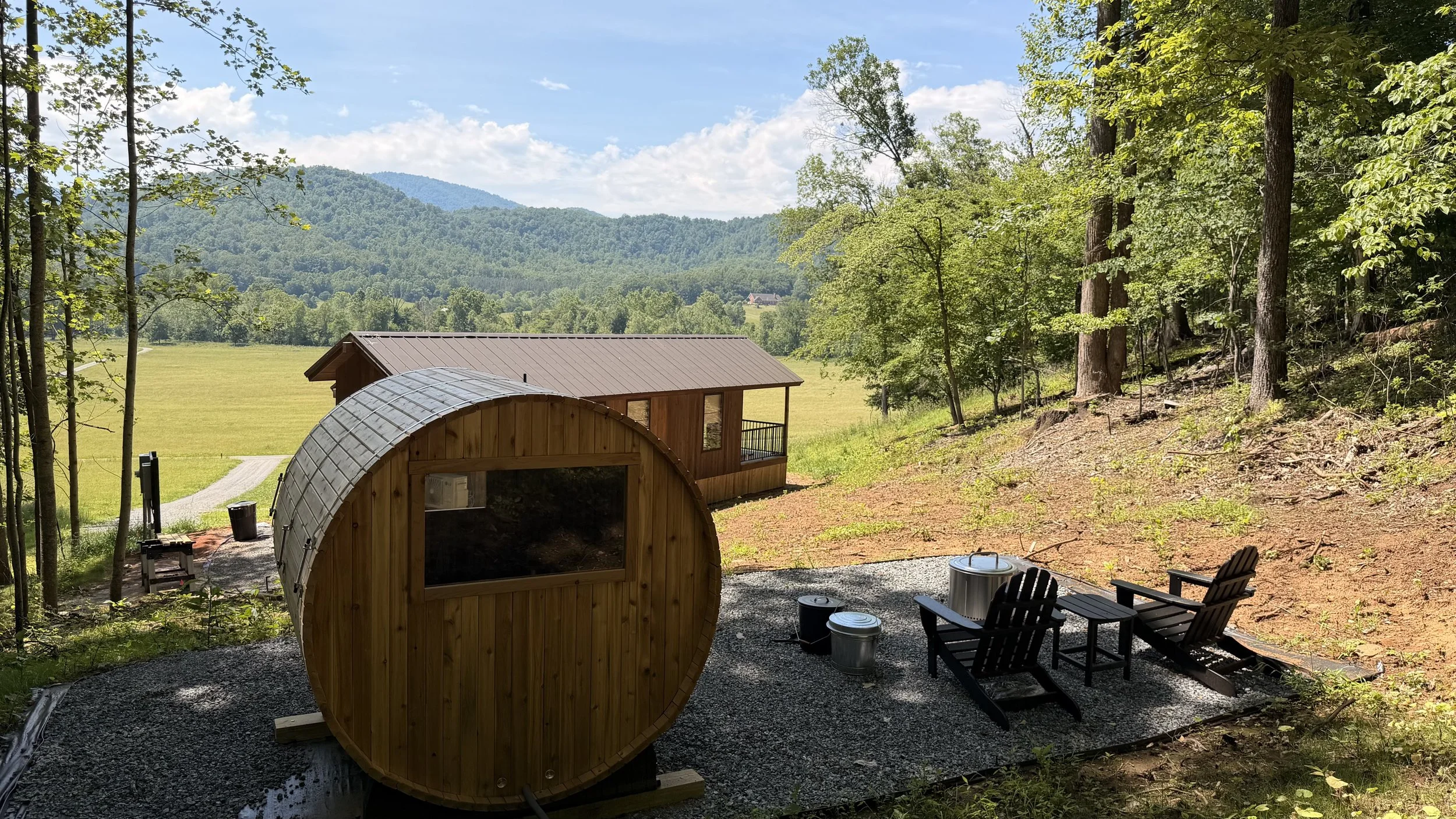 Sauna at Tiny Home in Virginia