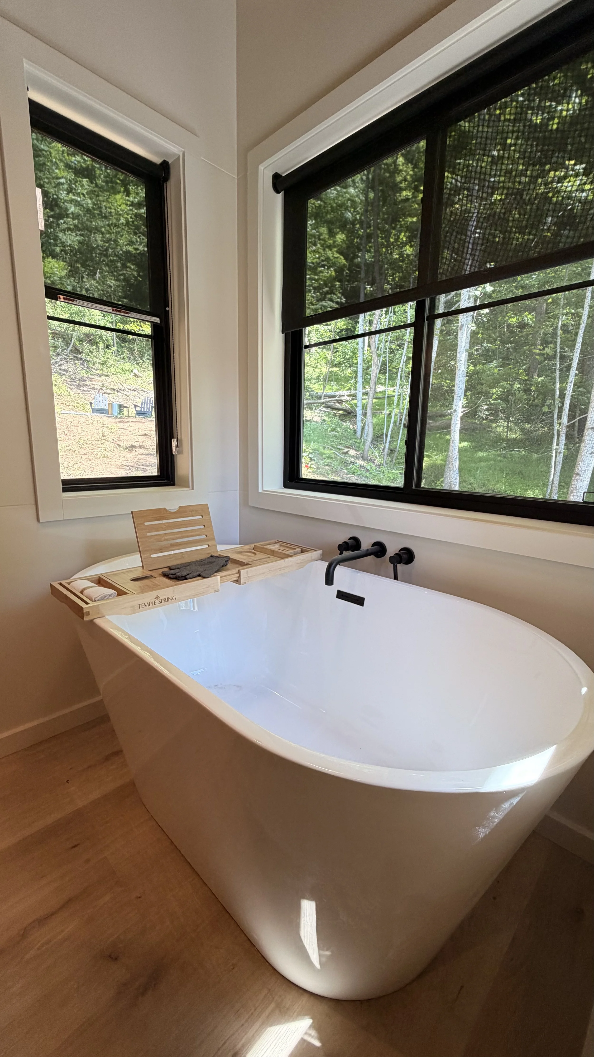 Soaking Tub in Luxury Tiny Home Rental