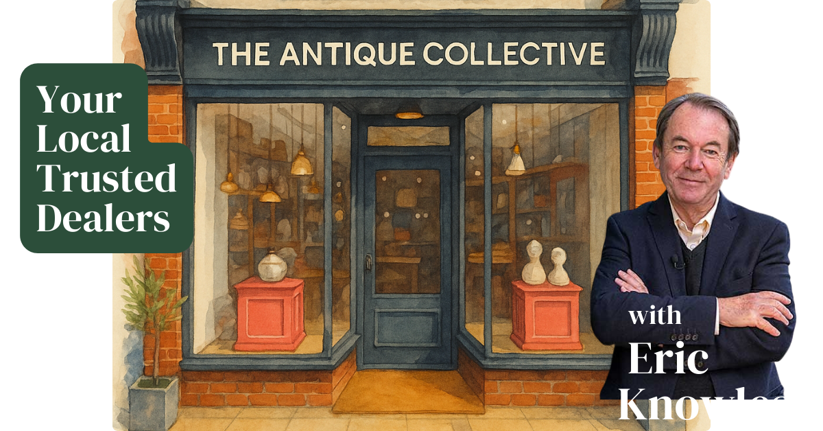 “Curated collection of antique jewellery, rare books, vintage watches, silverware and historic collectibles sourced across the UK by The Antique Collective.”