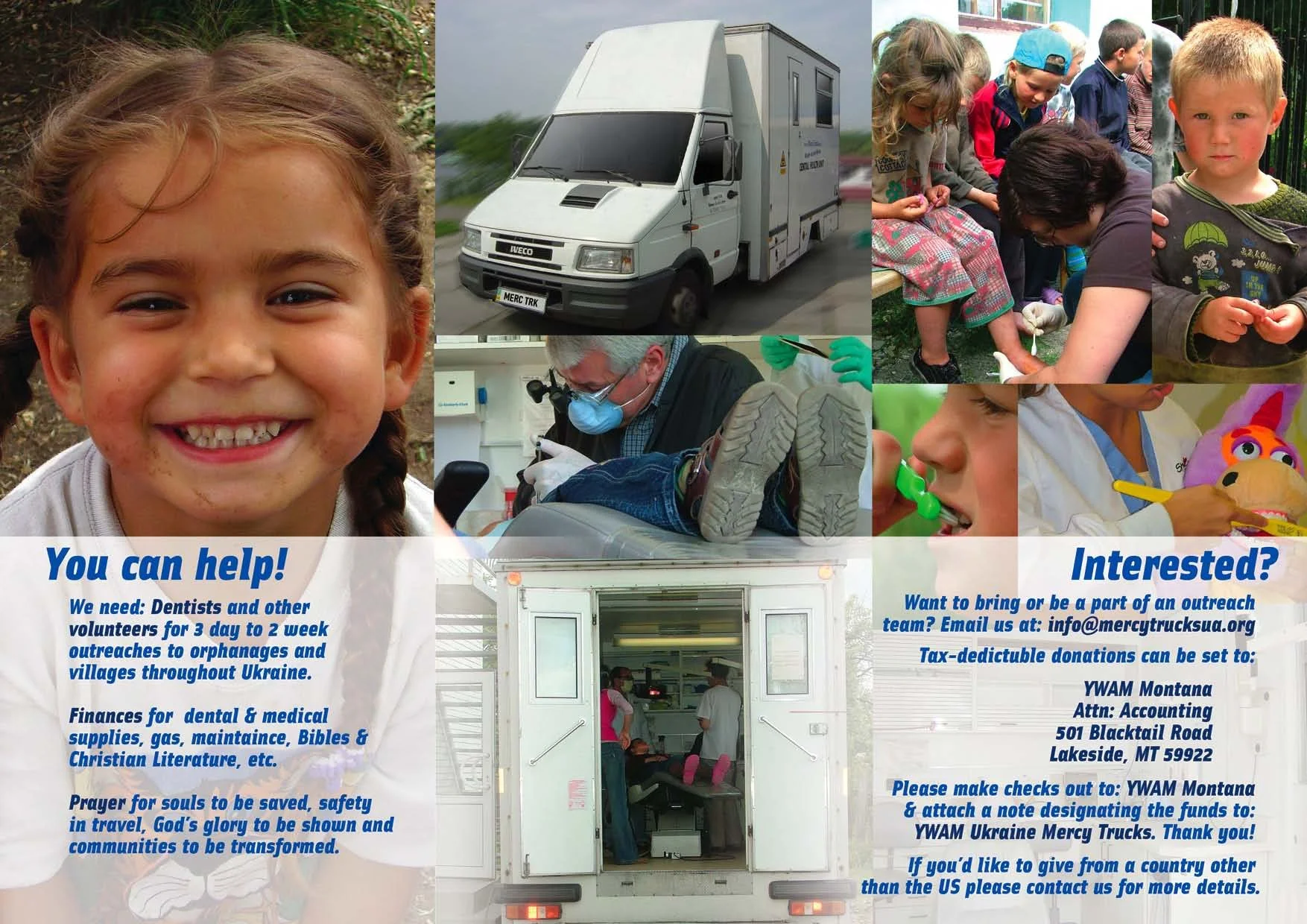 Brochure for Dental NGO