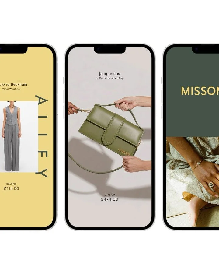 Branding, guidelines, art direction and templates for e-commerce company @brandalley. I tweaked the original logo and gave options for different usages, then defined typography and colour palette so the content feels cohesive even when using their mu