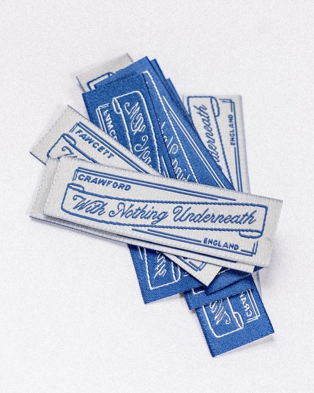 Seeing your work in print is only beaten by seeing it embroidered! Using the beautiful Cordier Script from @sharptype for the labels on @withnothingunderneath denim.

#graphicdesign #graphicdesigner #branddesigners #typography