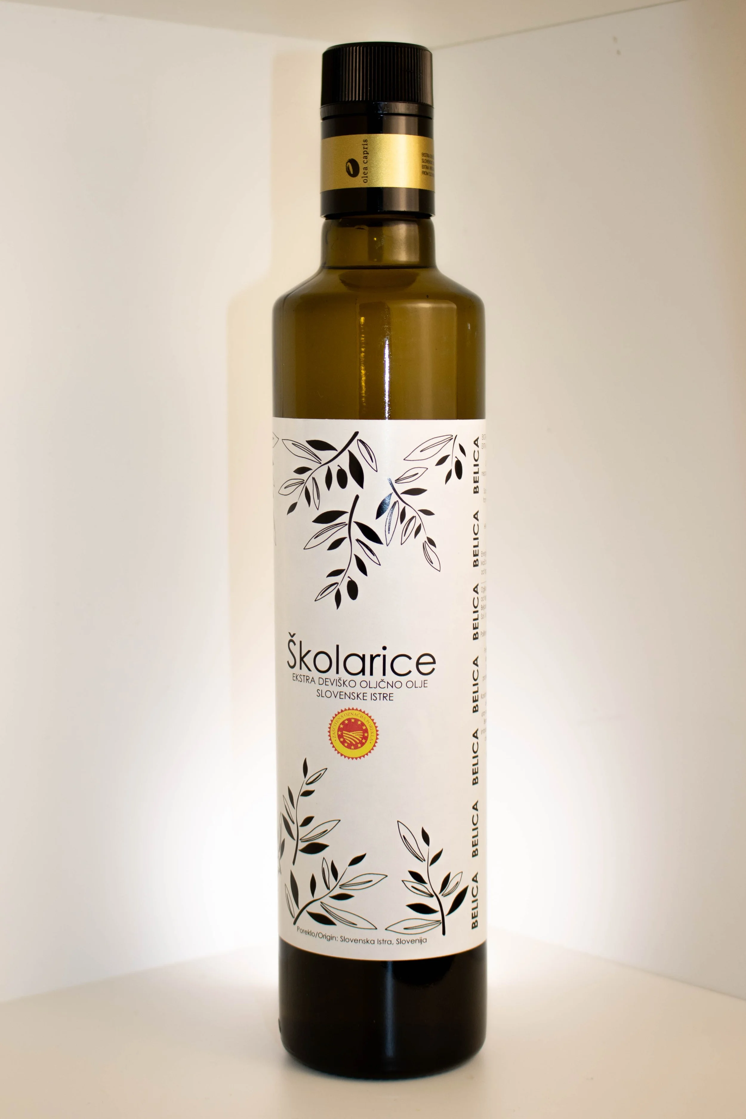 Ekstra deviško oljčno olje Školarice ZOP BELICA 0,5 L