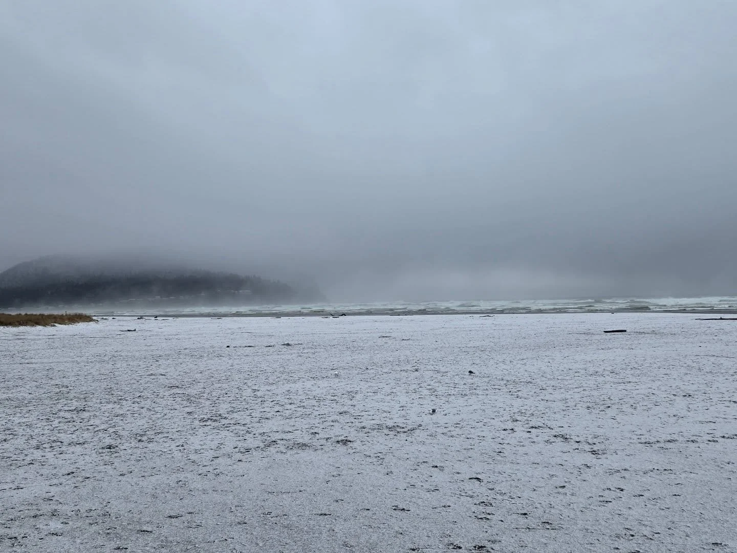 A beautiful snow day in Seaside! We are grateful for the moisture.