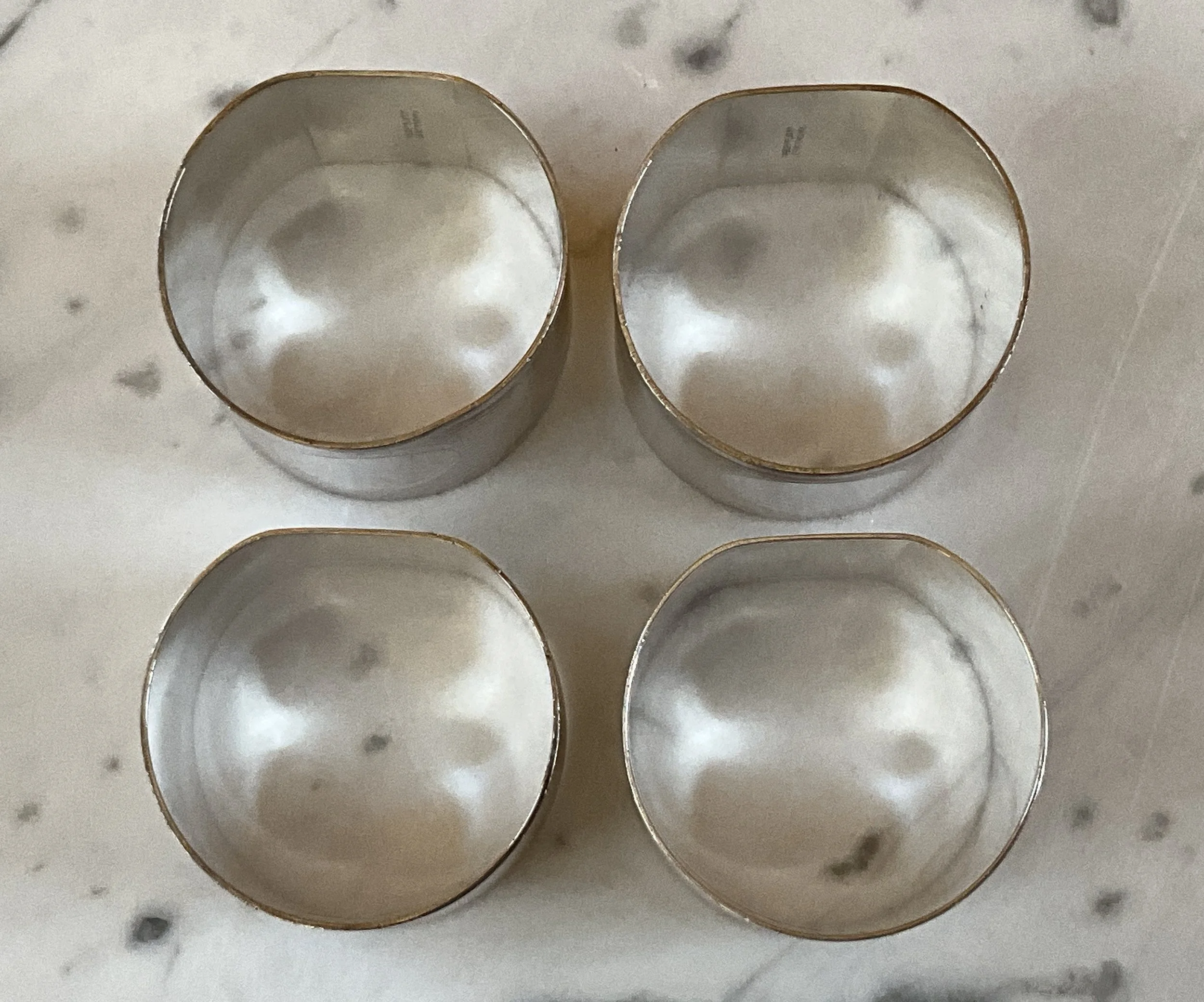 Lucullus Antiques English Antique Edwardian Silver Napkin Rings, Quartet