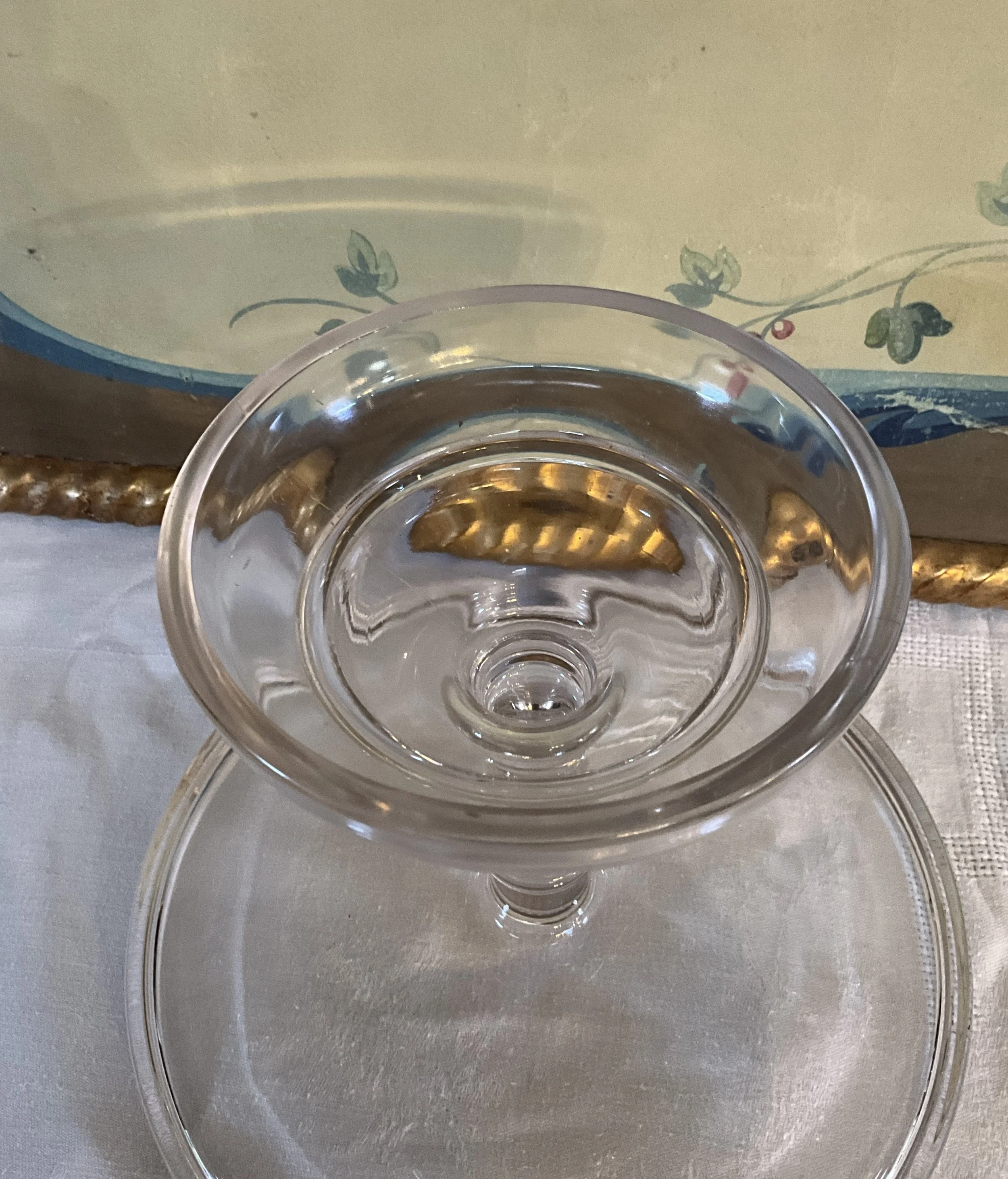 Lucullus Antiques American Antique 19th Century Glass Cake Stand