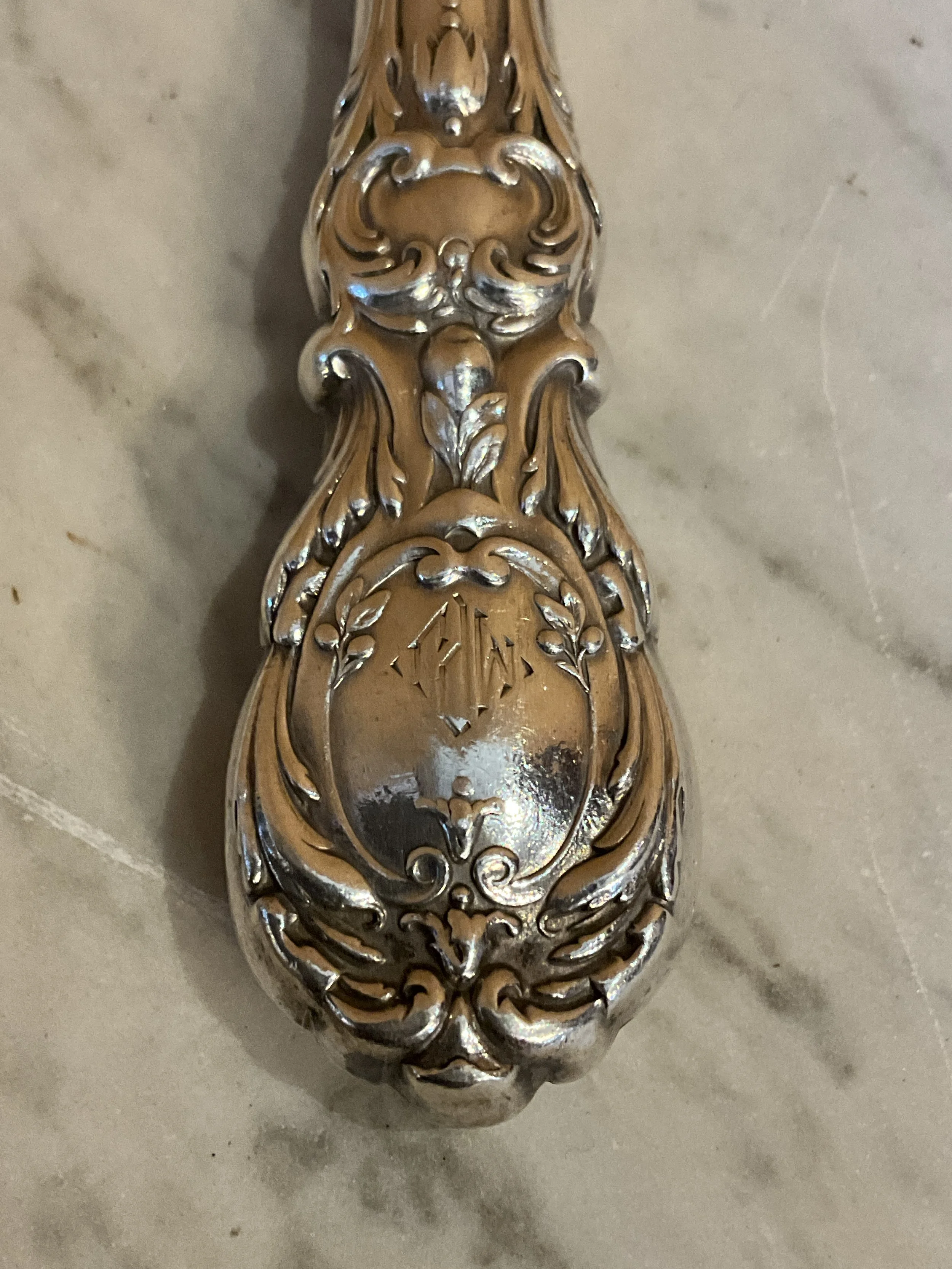 Lucullus Antiques American Antique Early 20th Century Silver Francis I Dinner Knives, Reed & Barton