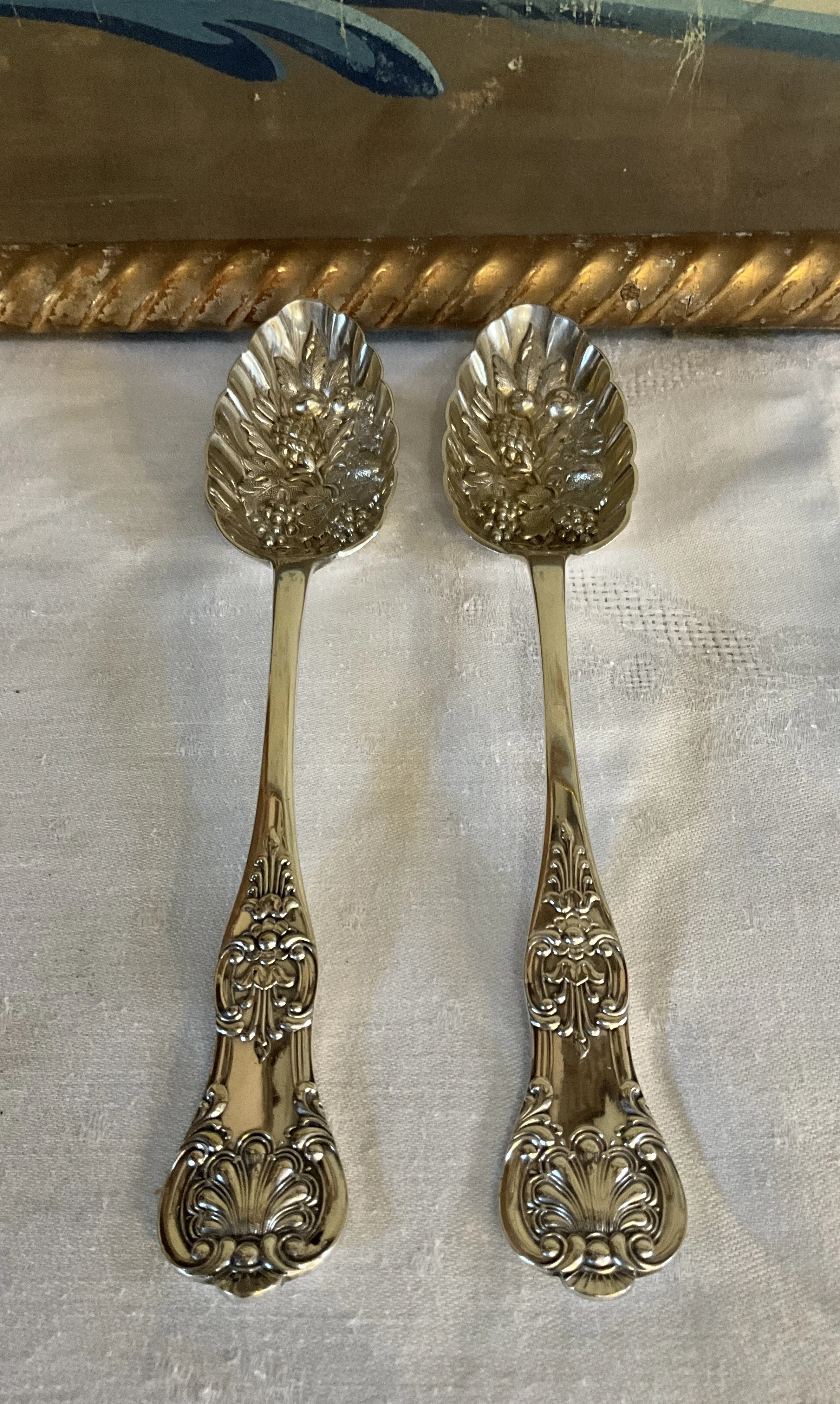 Lucullus Antiques English Antique Victorian Silver Fruit Service