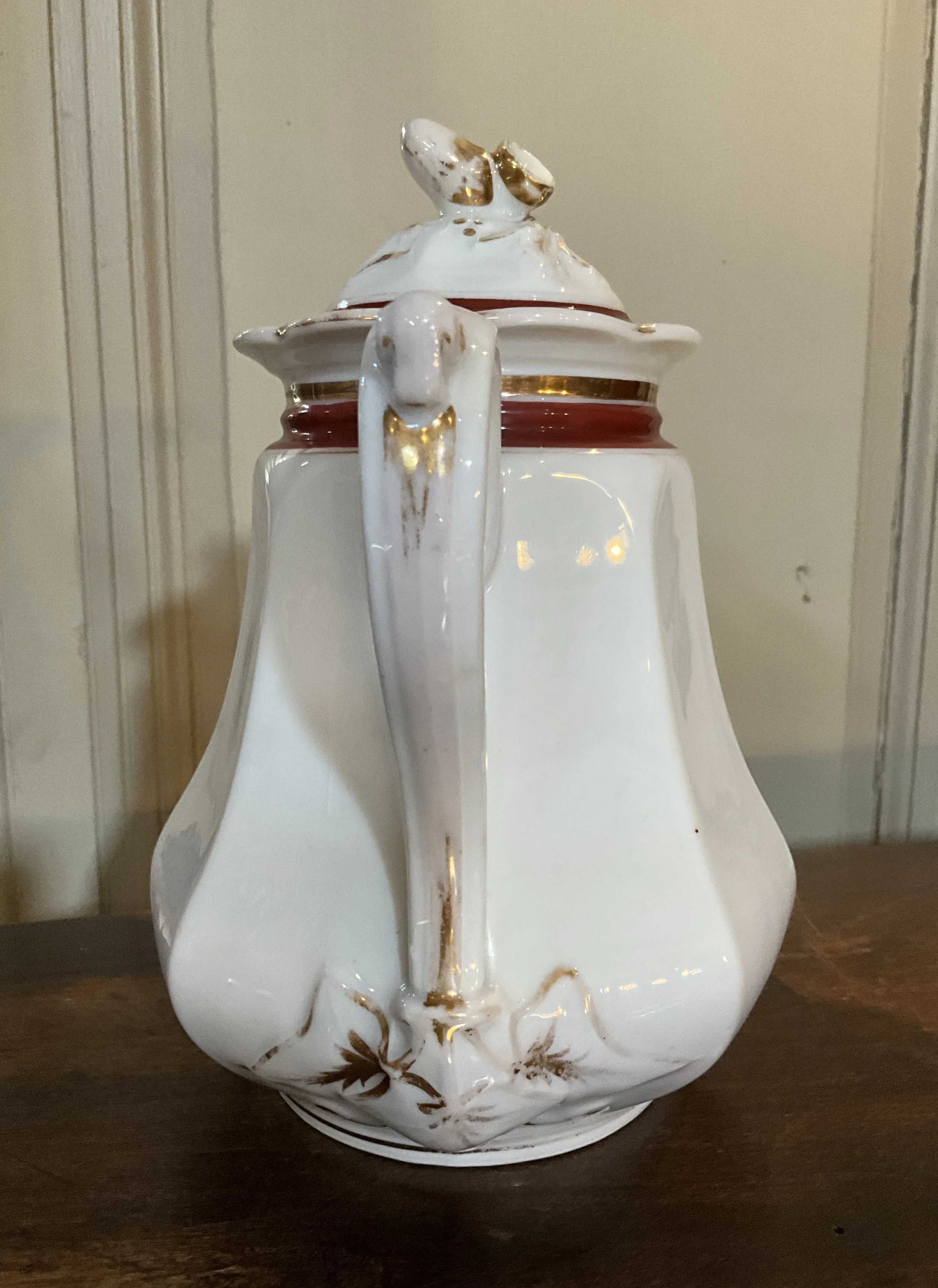 Lucullus Antiques French Antique Late 19th Century Porcelain Coffee Pot