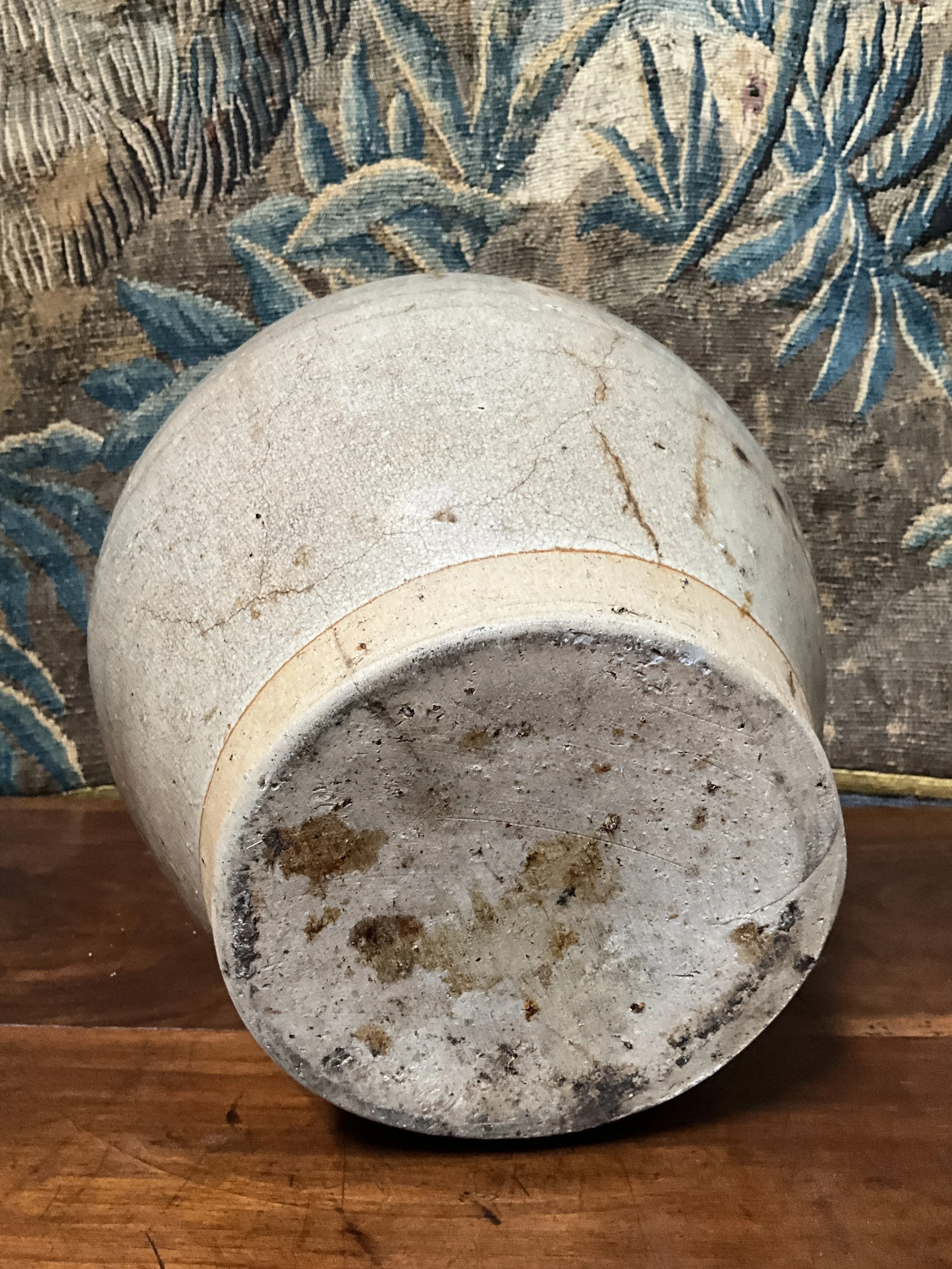 Lucullus Antiques French Antique 19th Century Pottery Oil Jug