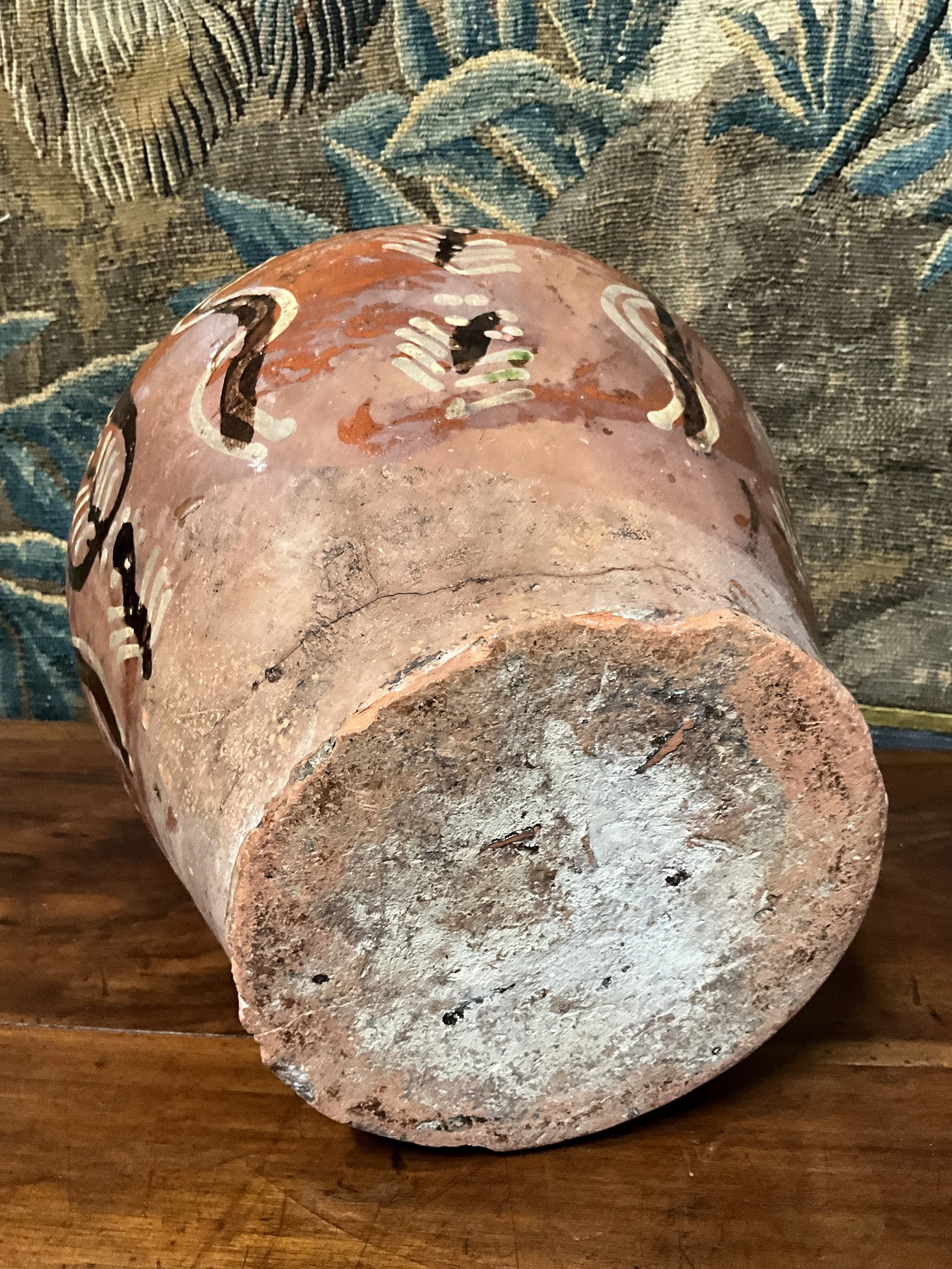 Lucullus Antiques French Antique 19th Century Pottery Wine Jug