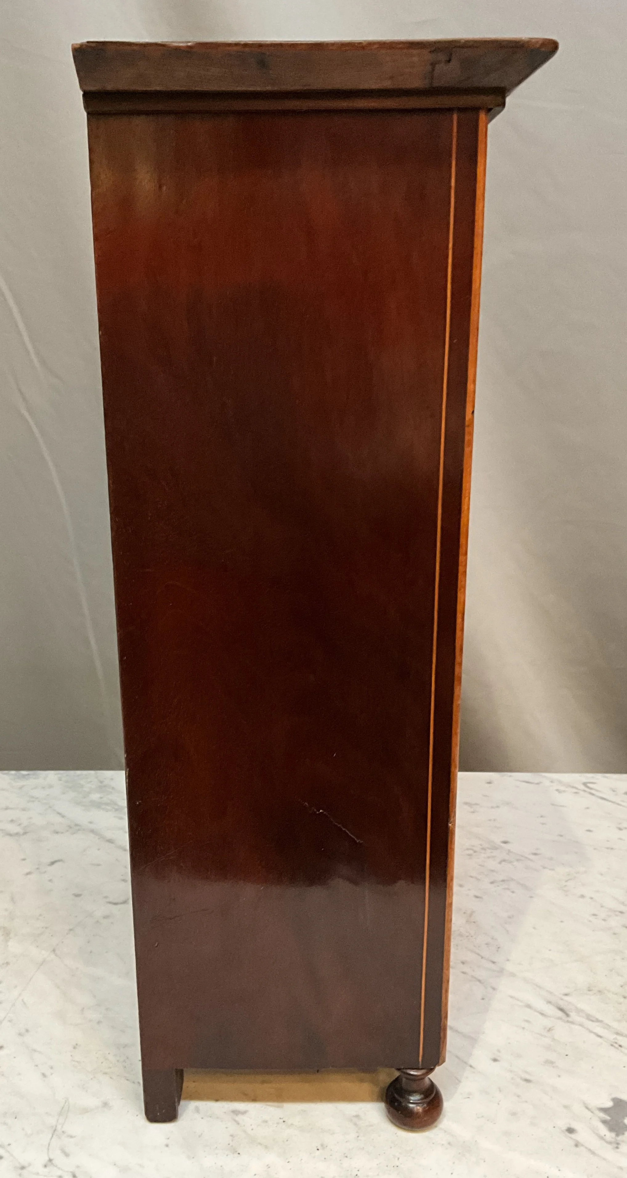 Lucullus Antiques French Antique 19th Century Charles X Petite Mahogany Cabinet