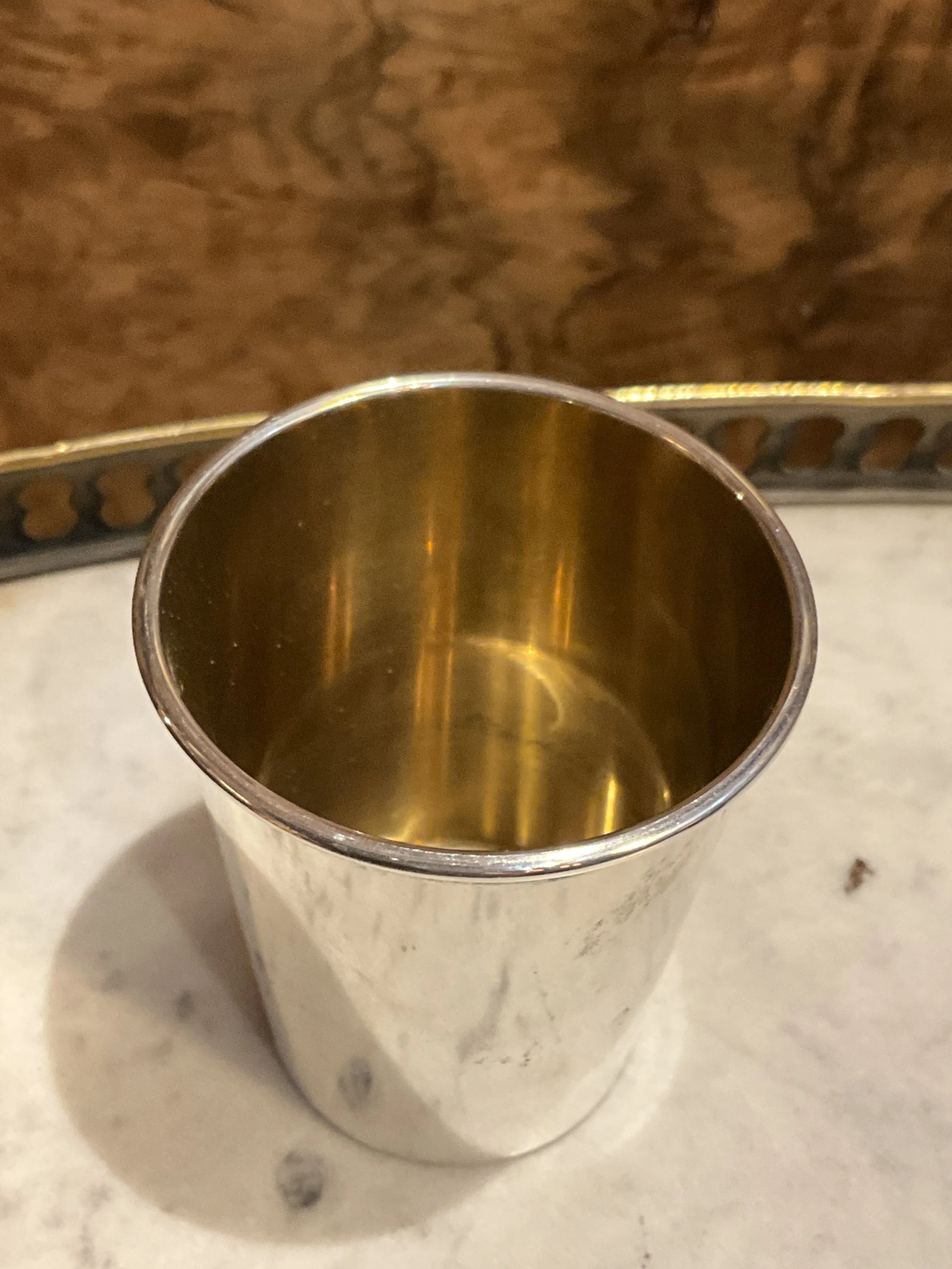 Lucullus Antiques American Antique Early 20th Century Sterling Silver Traveling Cup in Case, Gorham