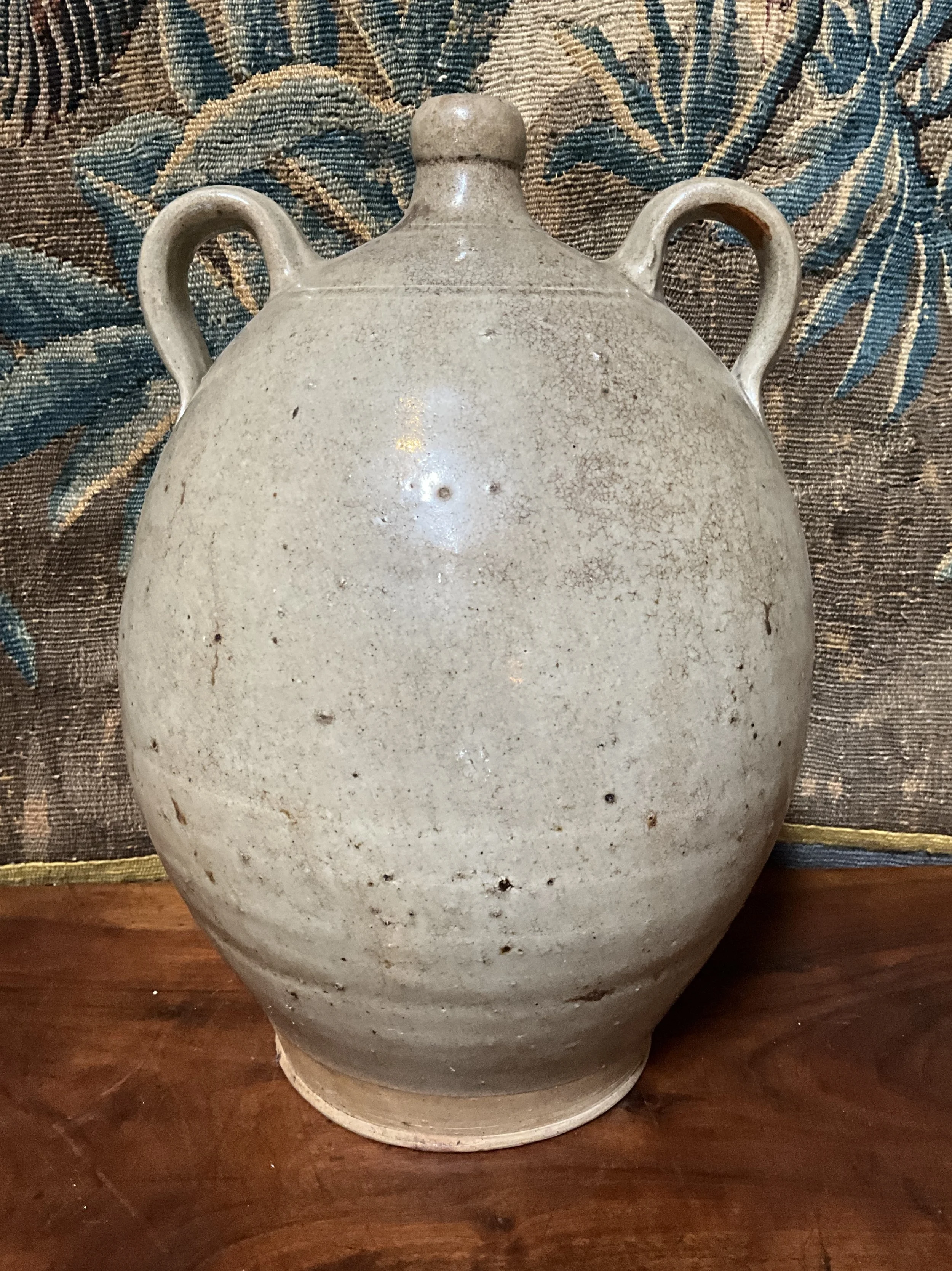 Lucullus Antiques French Antique 19th Century Pottery Oil Jug