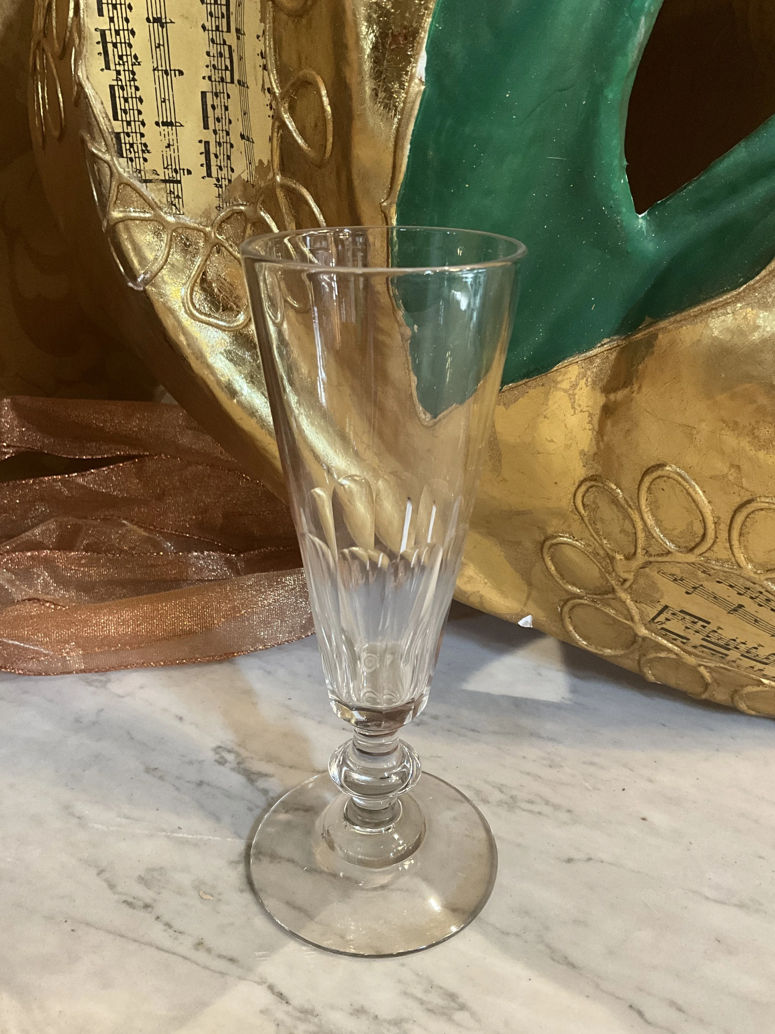 Lucullus Antiques French Antique 19th Century Flutes, Set of Six