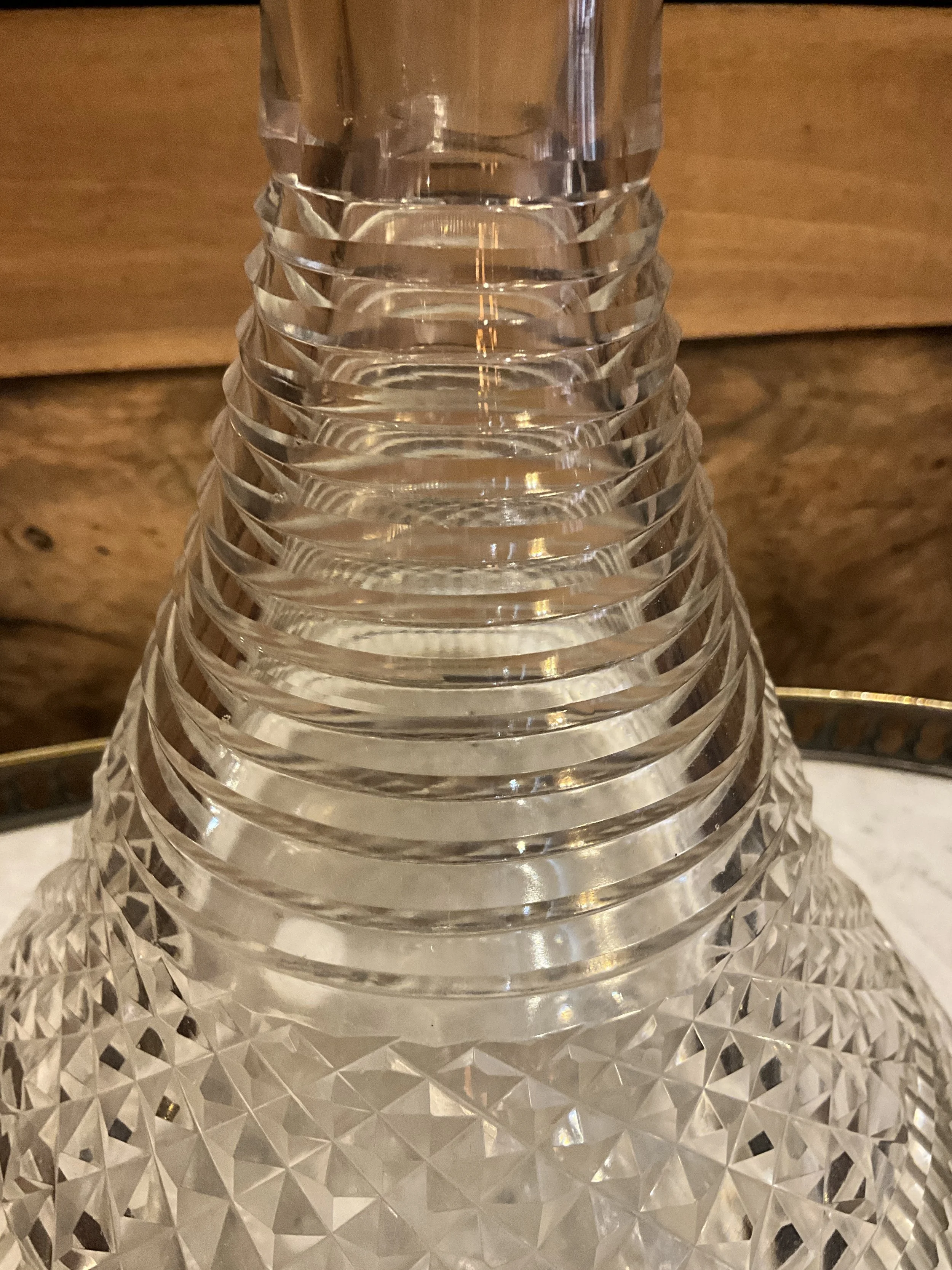 Lucullus Antiques English Antique 19th Century Cut Glass Ship’s Decanter