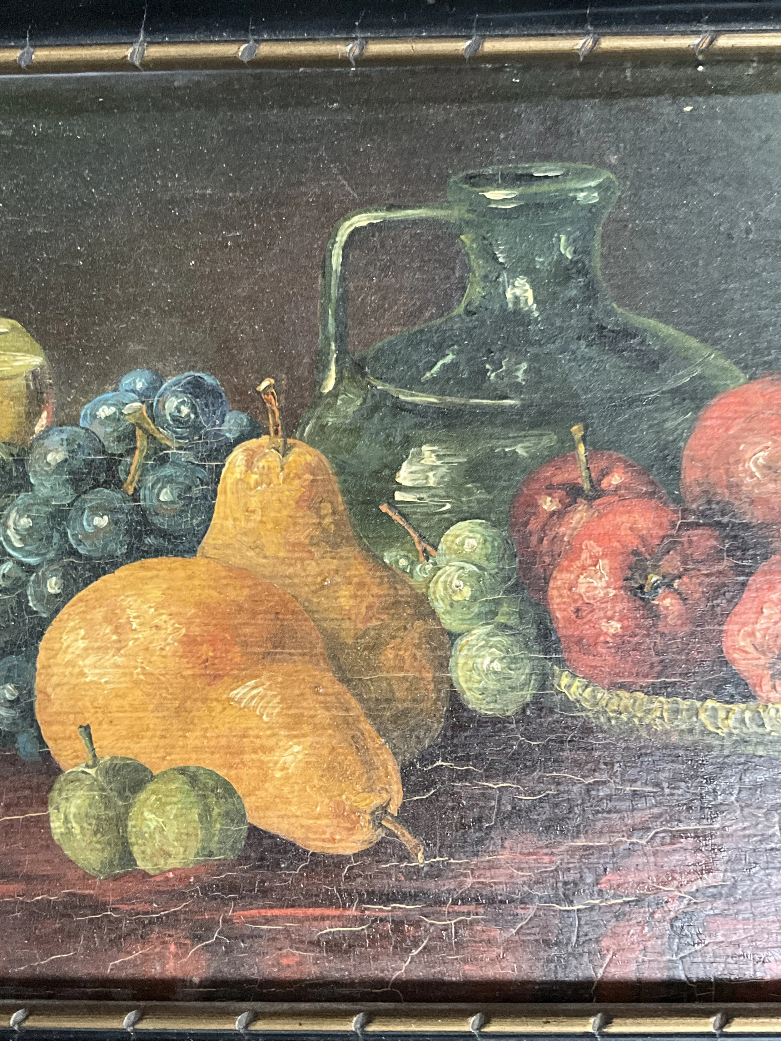 Lucullus Antiques Continental Antique 19th Century Oil Still Life Painting