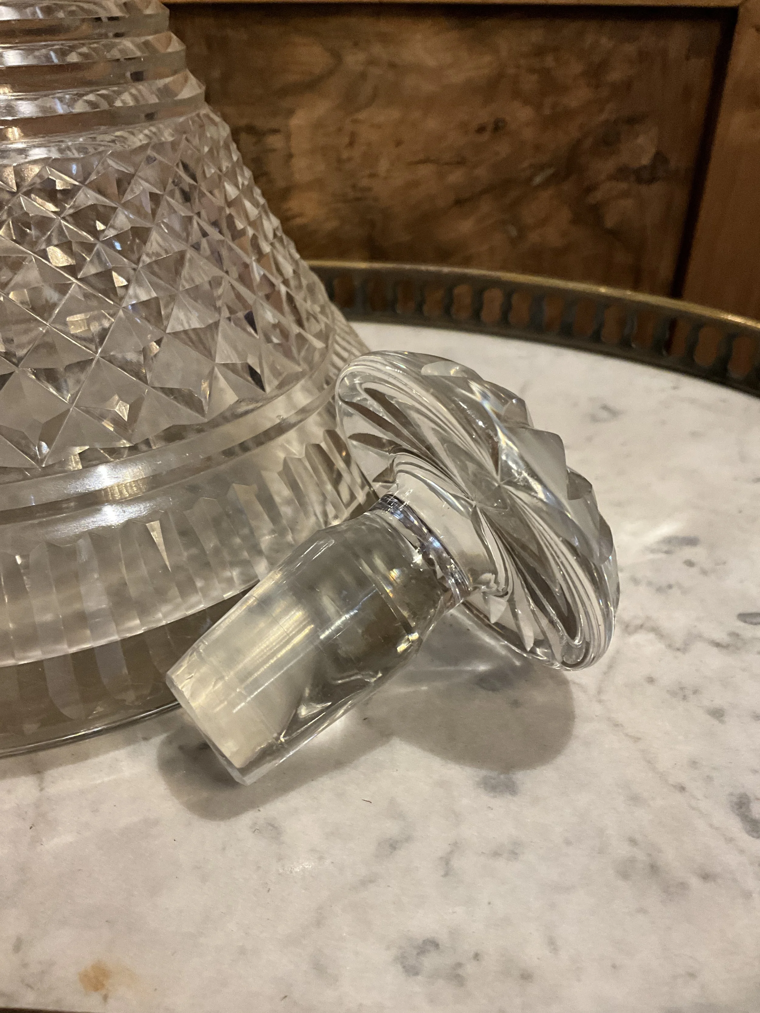 Lucullus Antiques English Antique 19th Century Cut Glass Ship’s Decanter