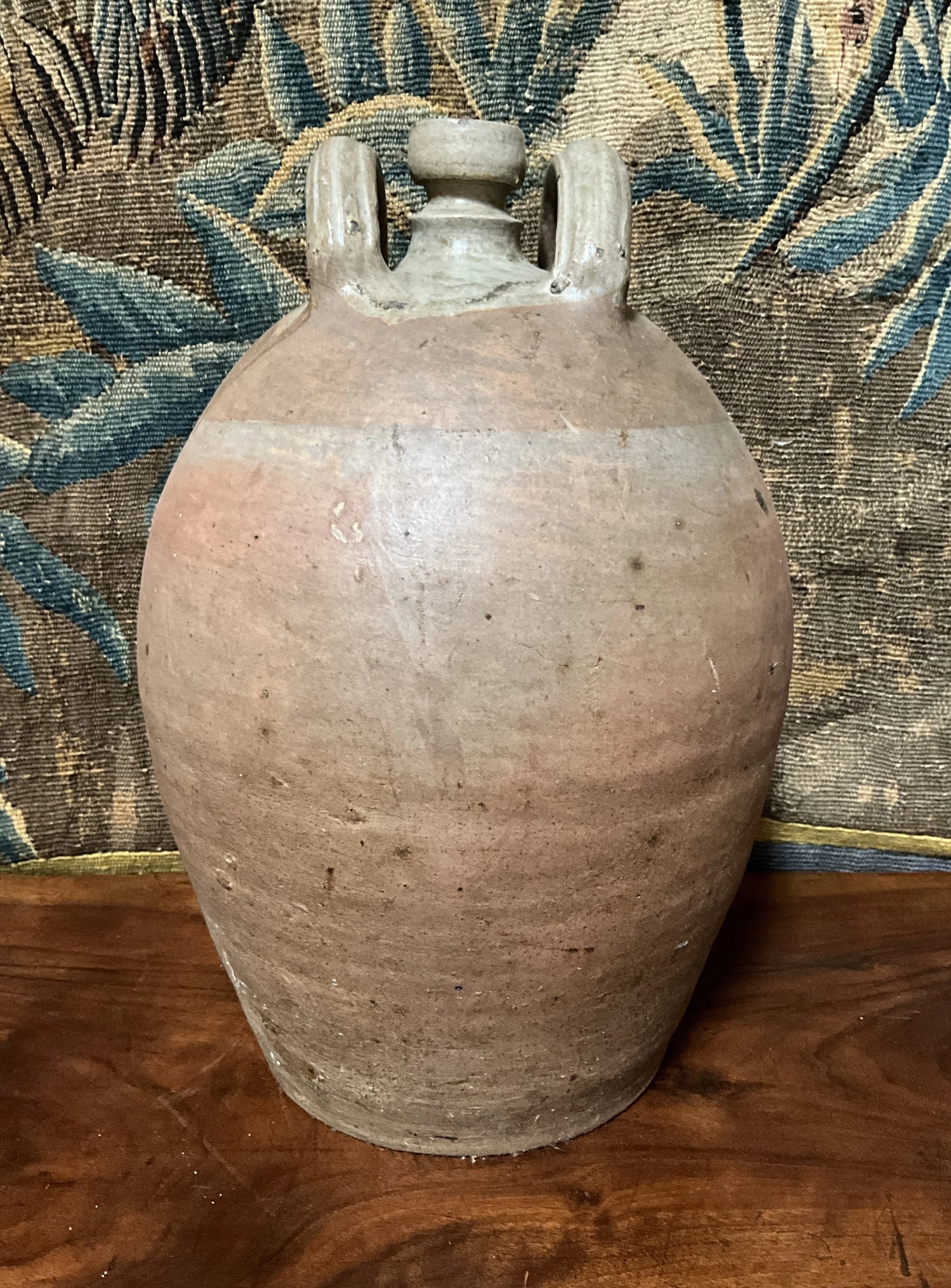 Lucullus Antiques French Antique 19th Century Pottery Oil Jug