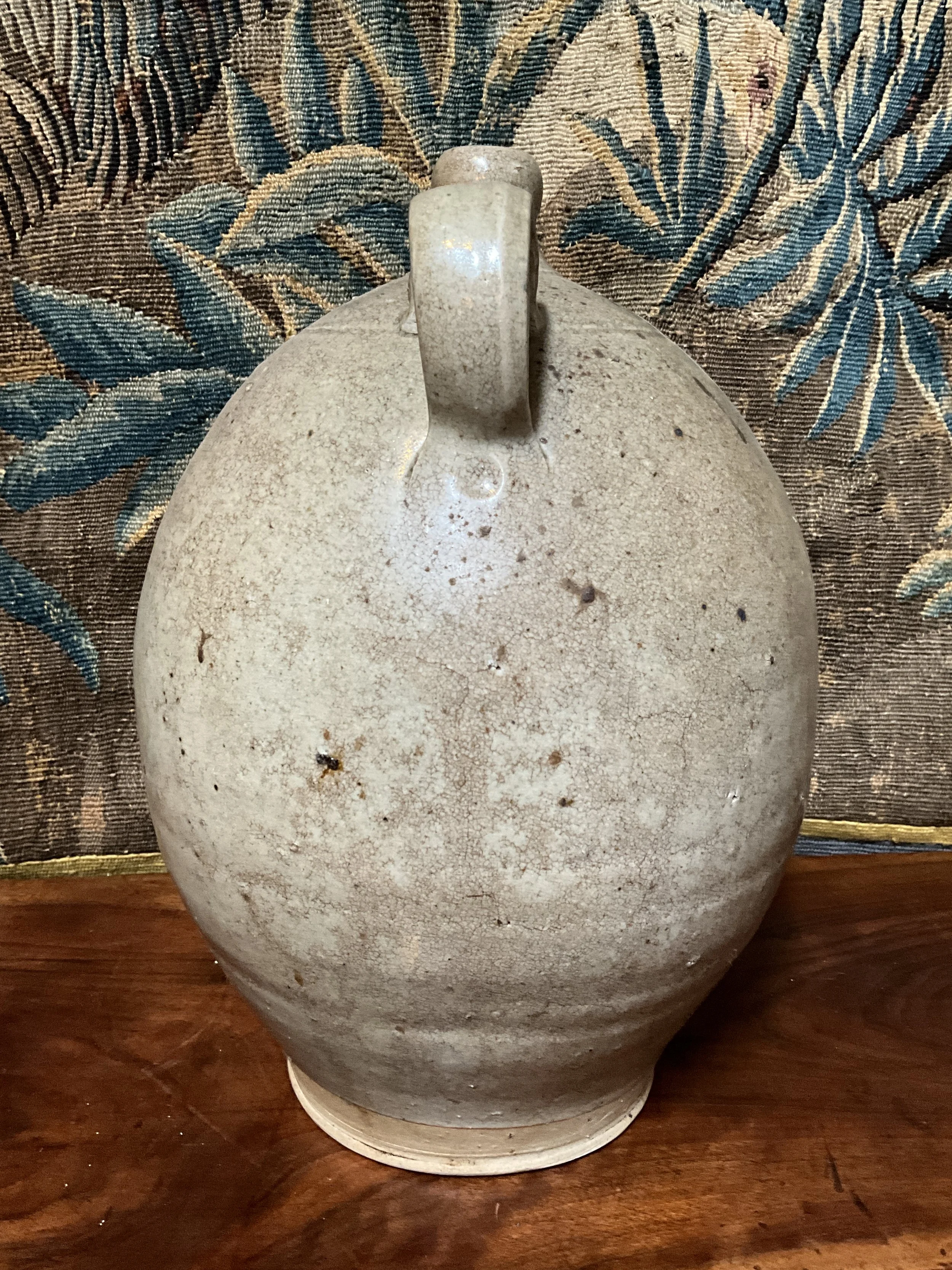 Lucullus Antiques French Antique 19th Century Pottery Oil Jug