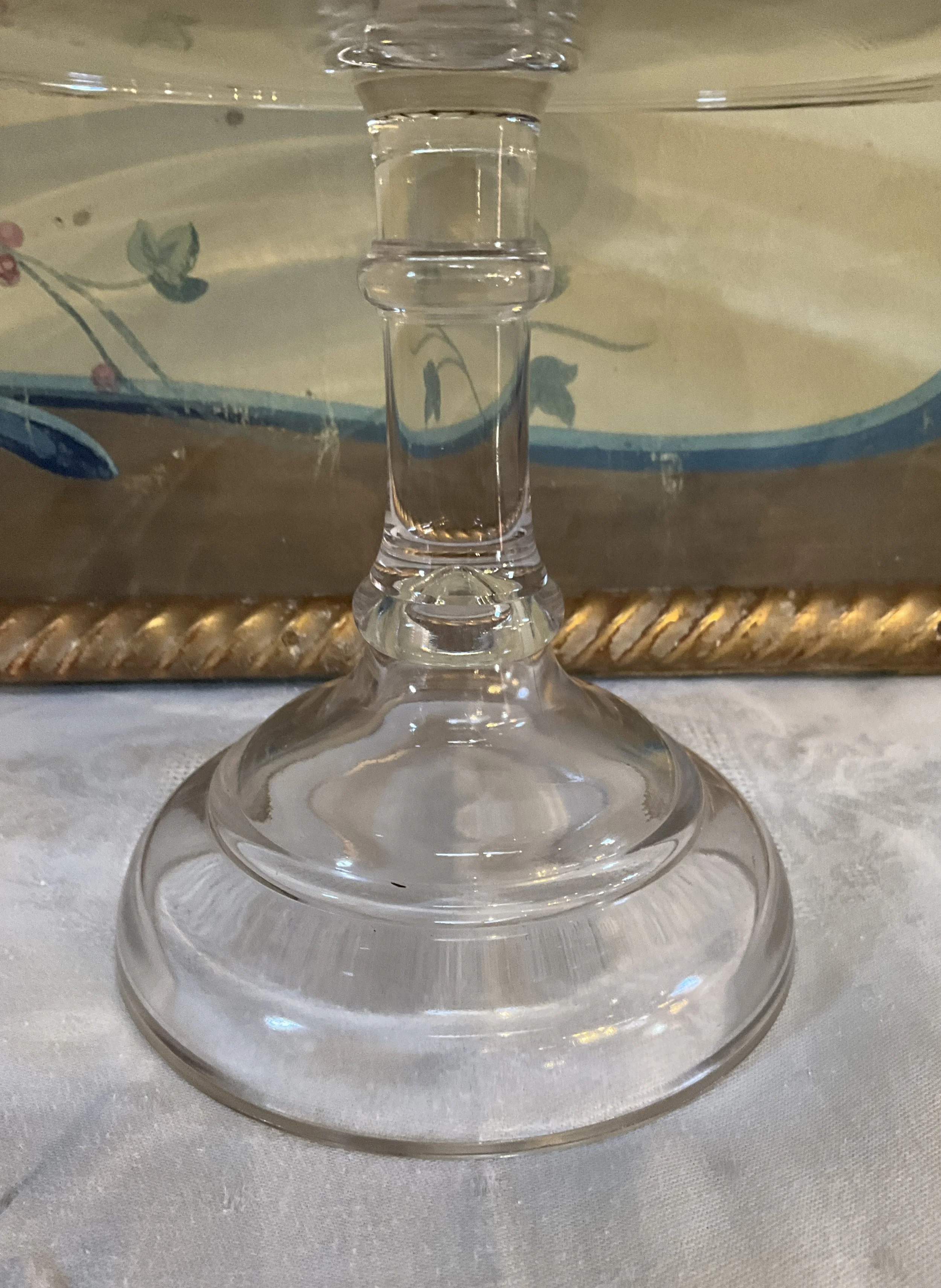 Lucullus Antiques American Antique 19th Century Glass Cake Stand
