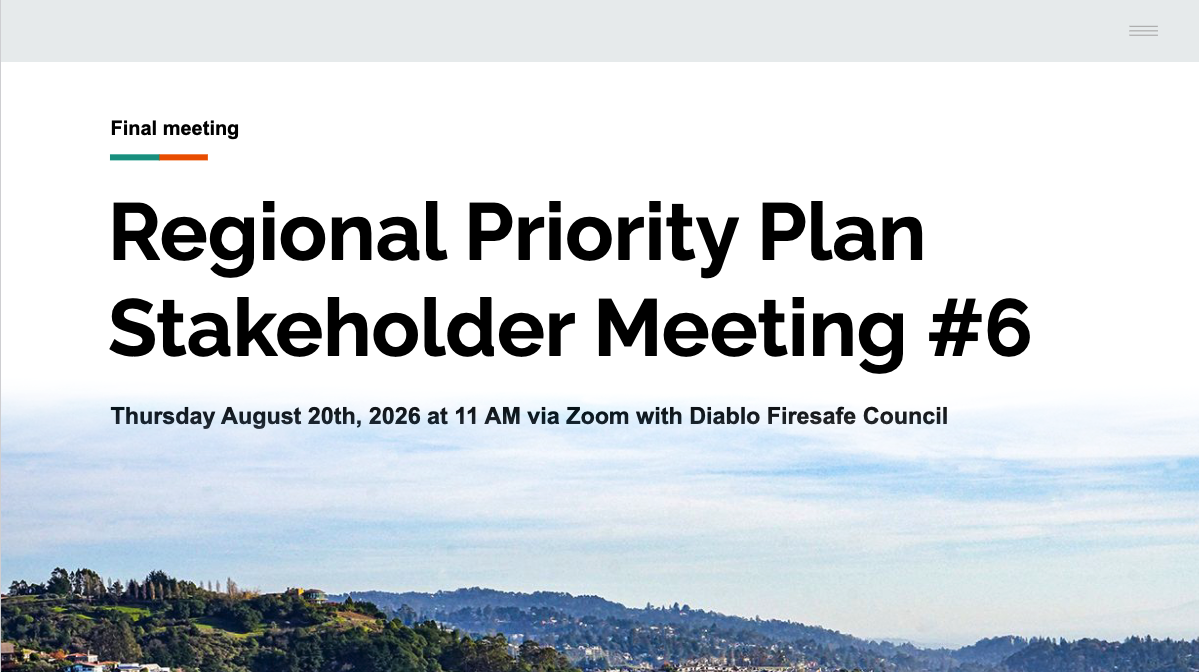 Register for Regional Priority Plan #6 Final Stakeholder Meeting 