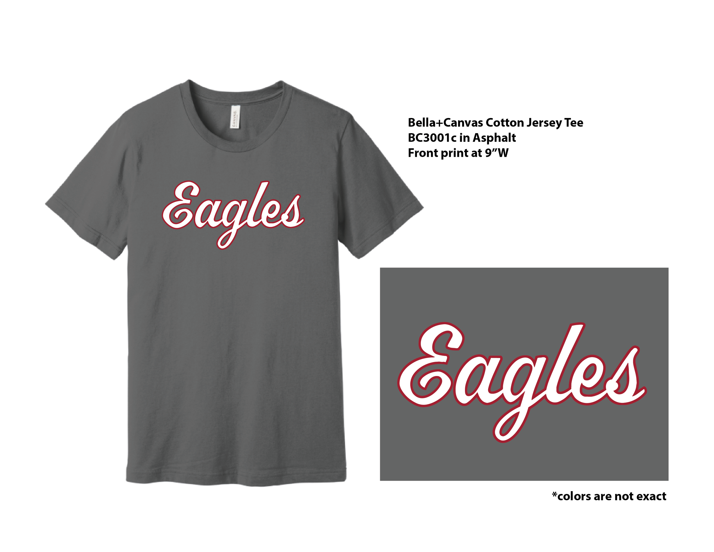 OCA Eagles Fundraiser MOCK-Bella shirt asphalt.png
