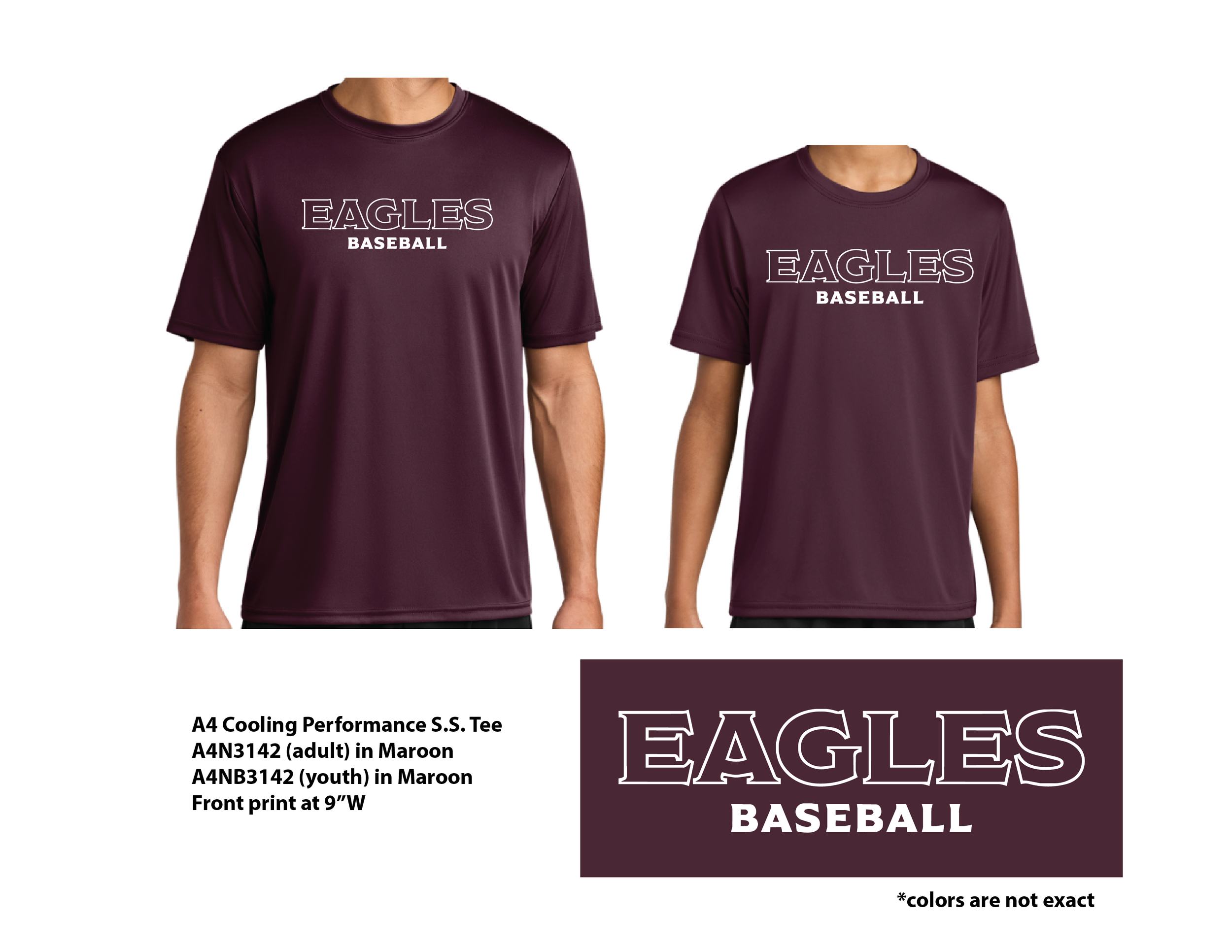 OCA Eagles Fundraiser MOCK-A4 shirt maroon.png