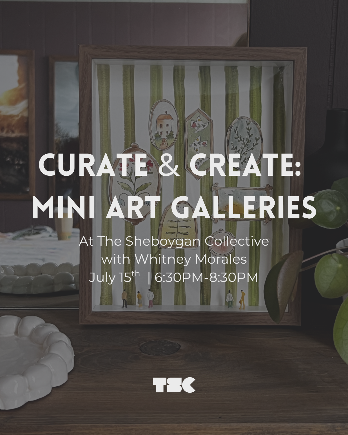 Curate & Create:  Mini Art Galleries