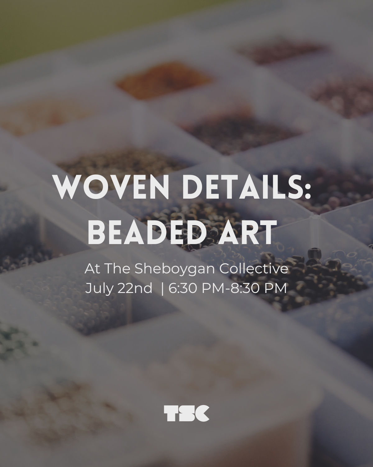 Woven Details:  Beaded art