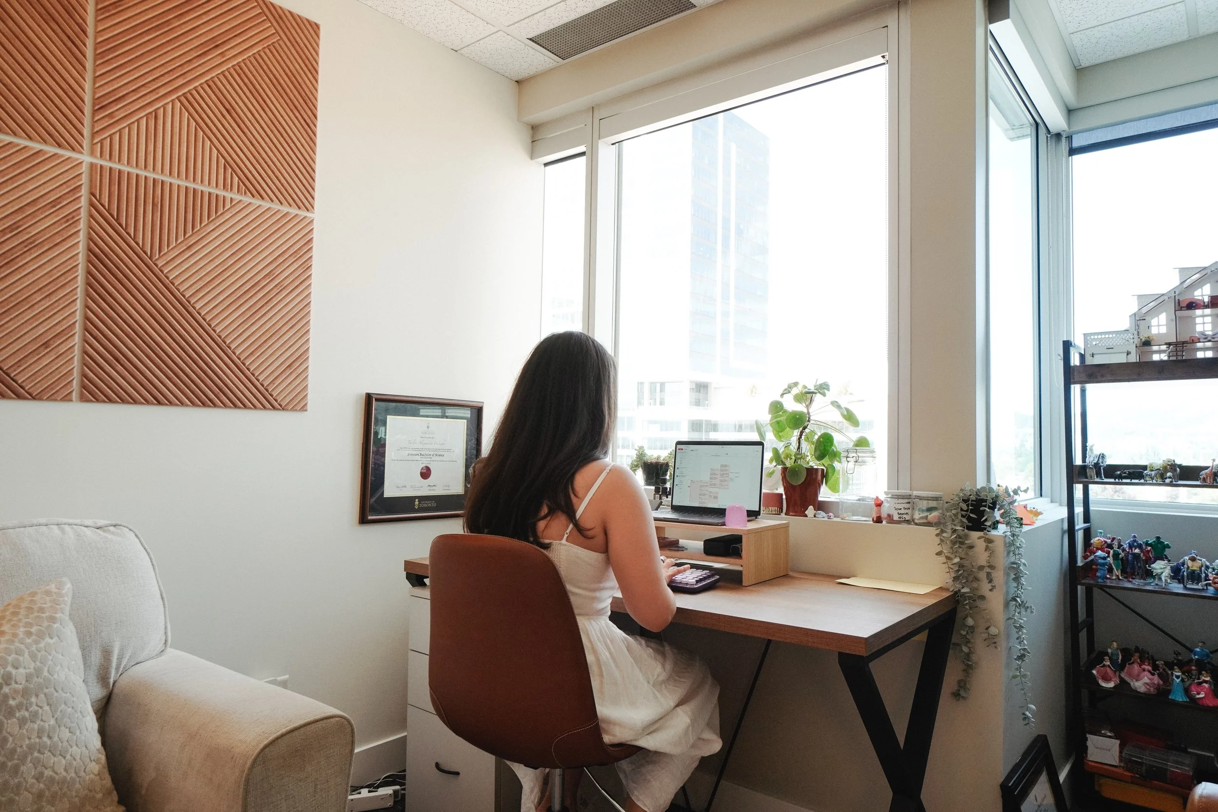 virtual therapy that takes place in our Youology office, but you get to stay in the comforts of your home
