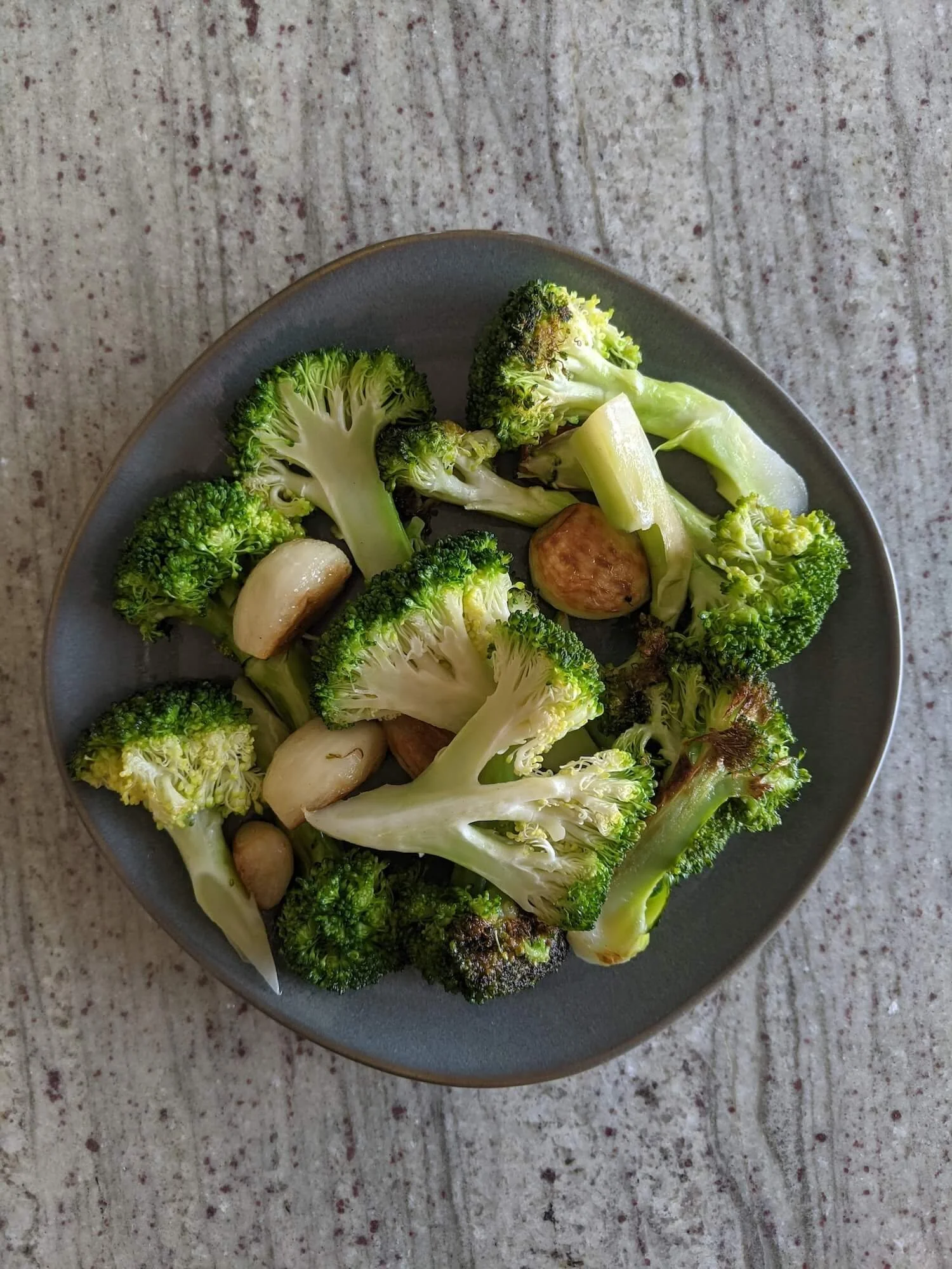 Pan Roasted Broccoli and Garlic