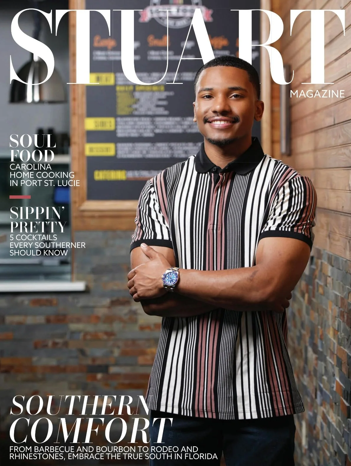 Cover of Stuart Magazine, shot by Paul Piasecki