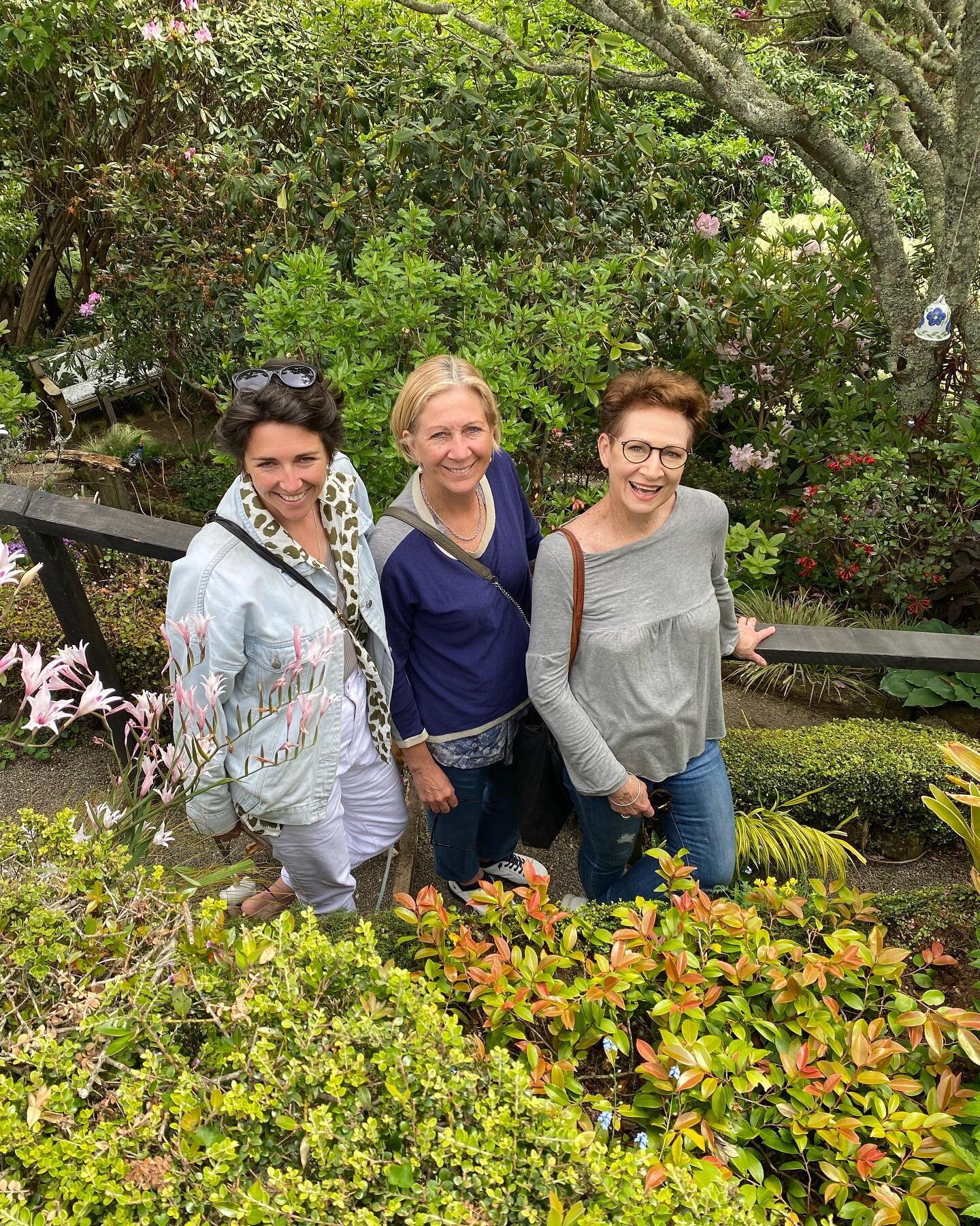 Am officially famous in new Plymouth - thanks @taranaki_garden_festival for the wee post on me and my fam on Facebook while wandering this lovely garden. Great pic of us if I do say so myself, and I loved all the flowers in this one 💜